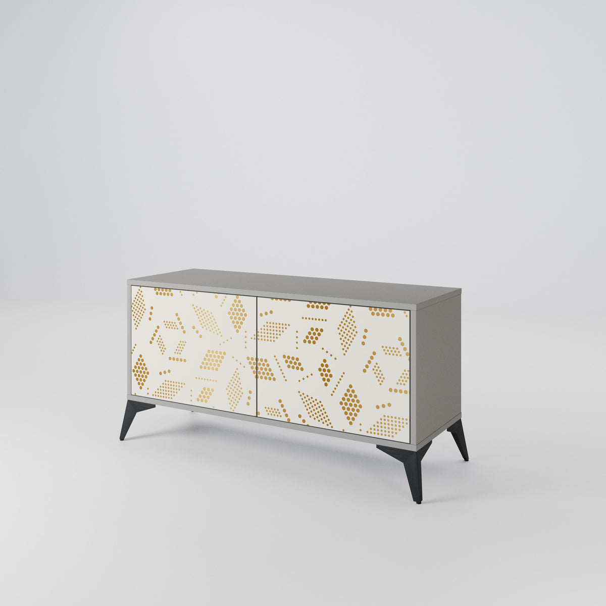 SPOTTED DAZE Mueble de TV Compacto de 2 puertas