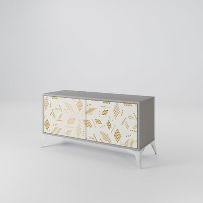 SPOTTED DAZE Mueble de TV Compacto de 2 puertas