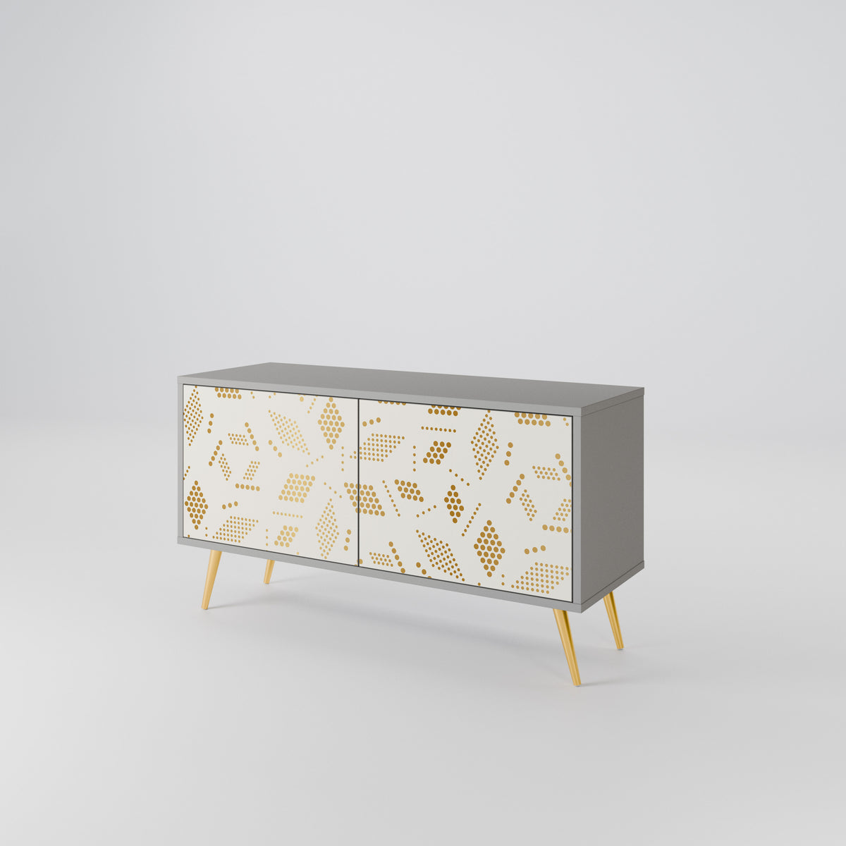 SPOTTED DAZE Mueble de TV Compacto de 2 puertas
