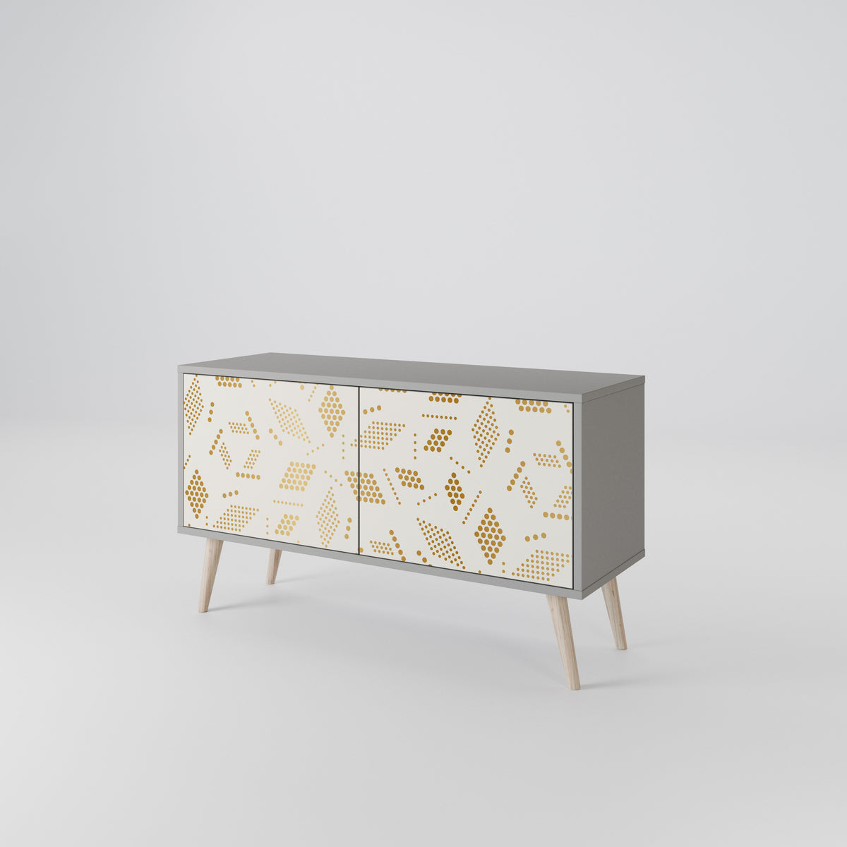 SPOTTED DAZE Mueble de TV Compacto de 2 puertas