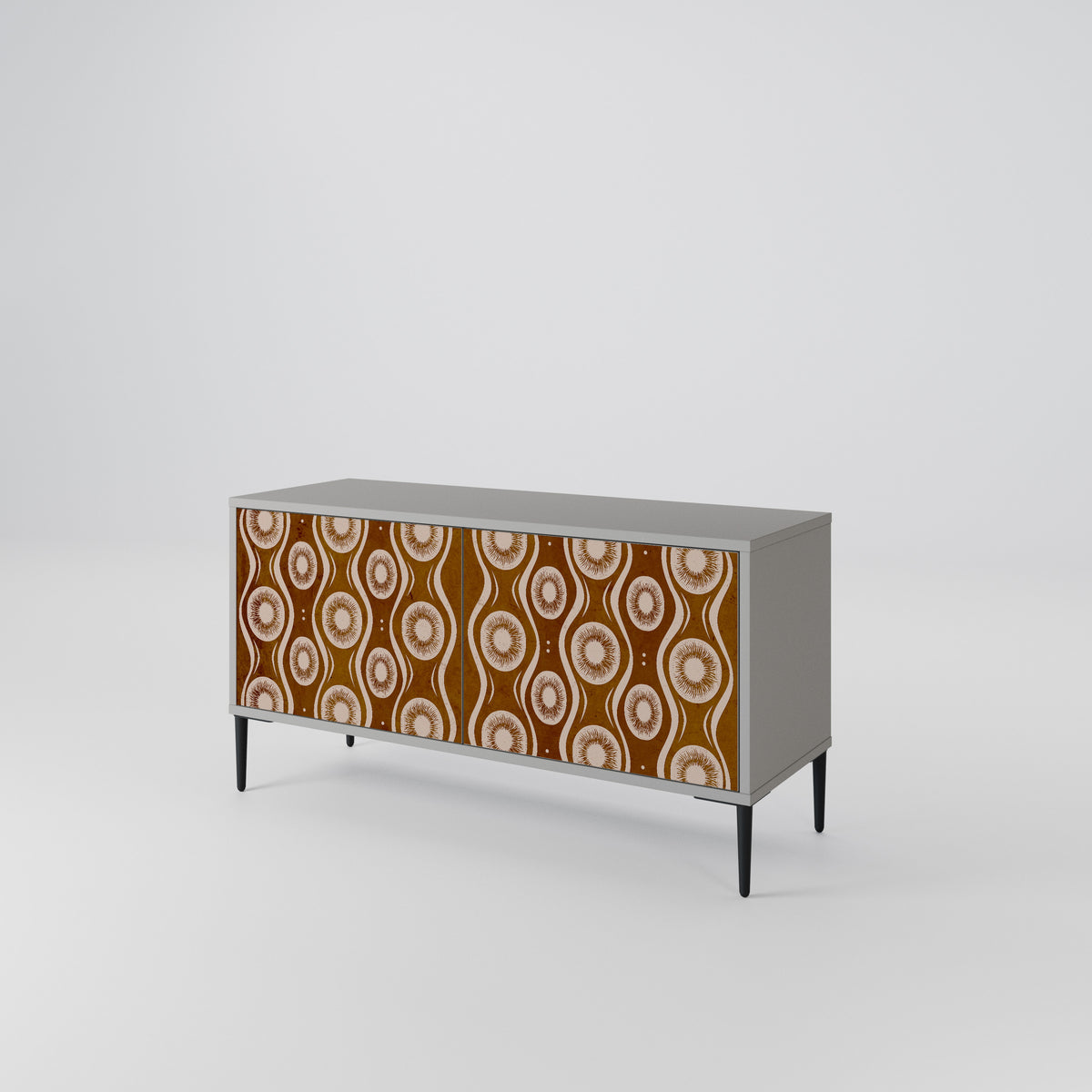 BROWN EYES Mueble de TV Compacto de 2 puertas