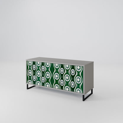 GREEN EYES Mueble de TV Compacto de 2 puertas