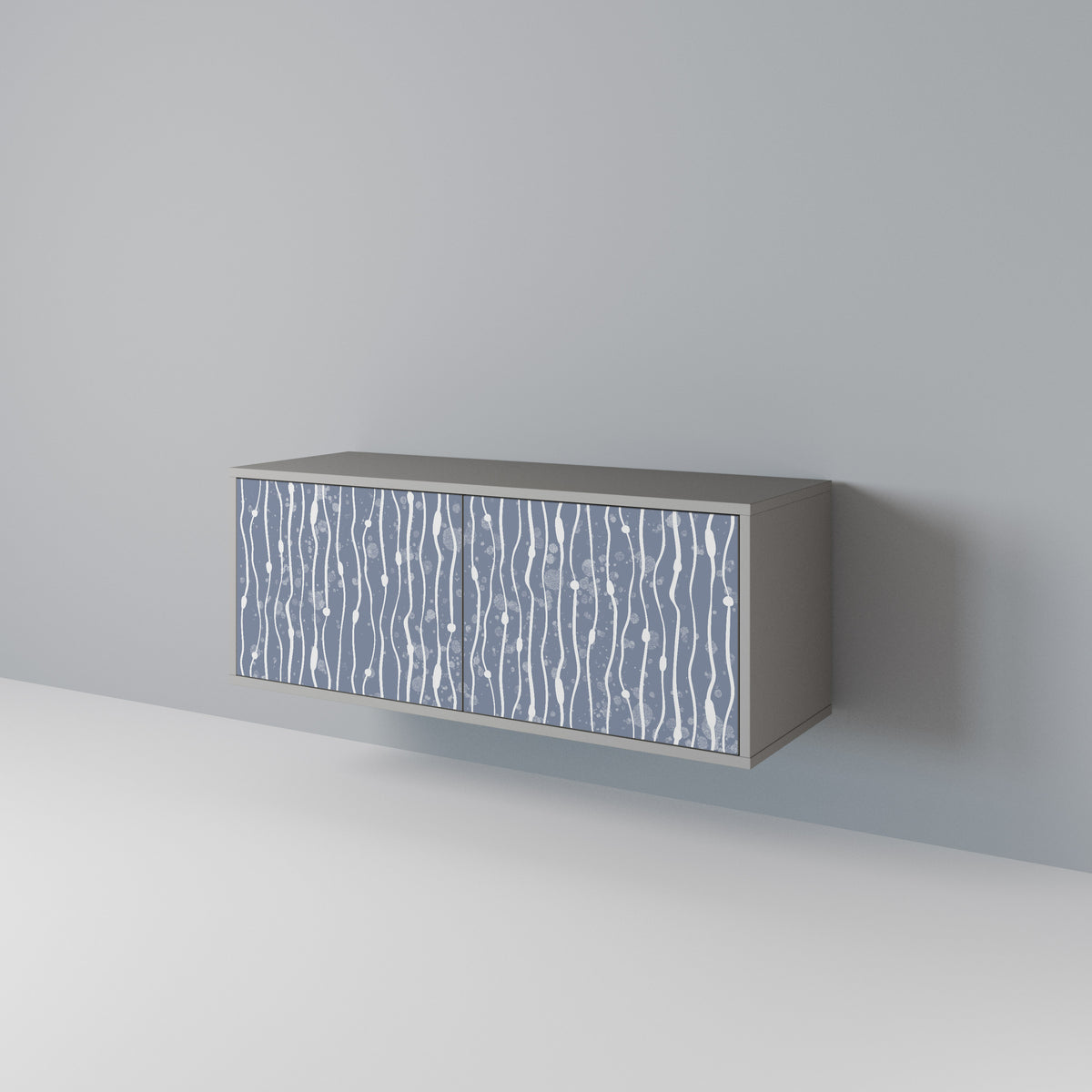 GRAPHITE RAIN Mueble de TV Compacto de 2 puertas