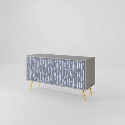 GRAPHITE RAIN Compact 2-Door TV Cabinet