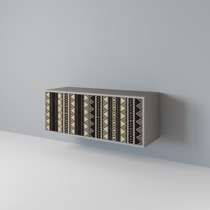 AZTEC Mueble de TV Compacto de 2 puertas