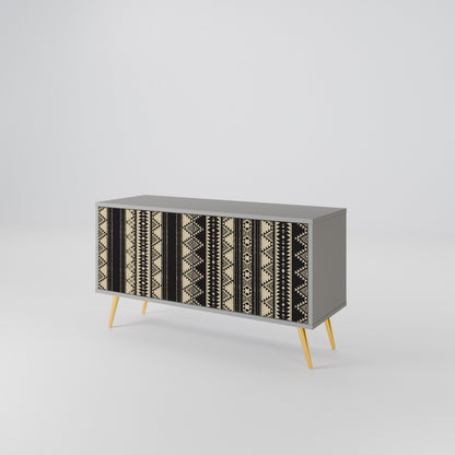 AZTEC Mueble de TV Compacto de 2 puertas