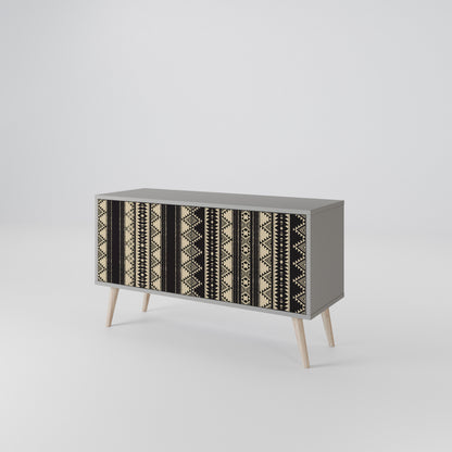 AZTEC Mueble de TV Compacto de 2 puertas