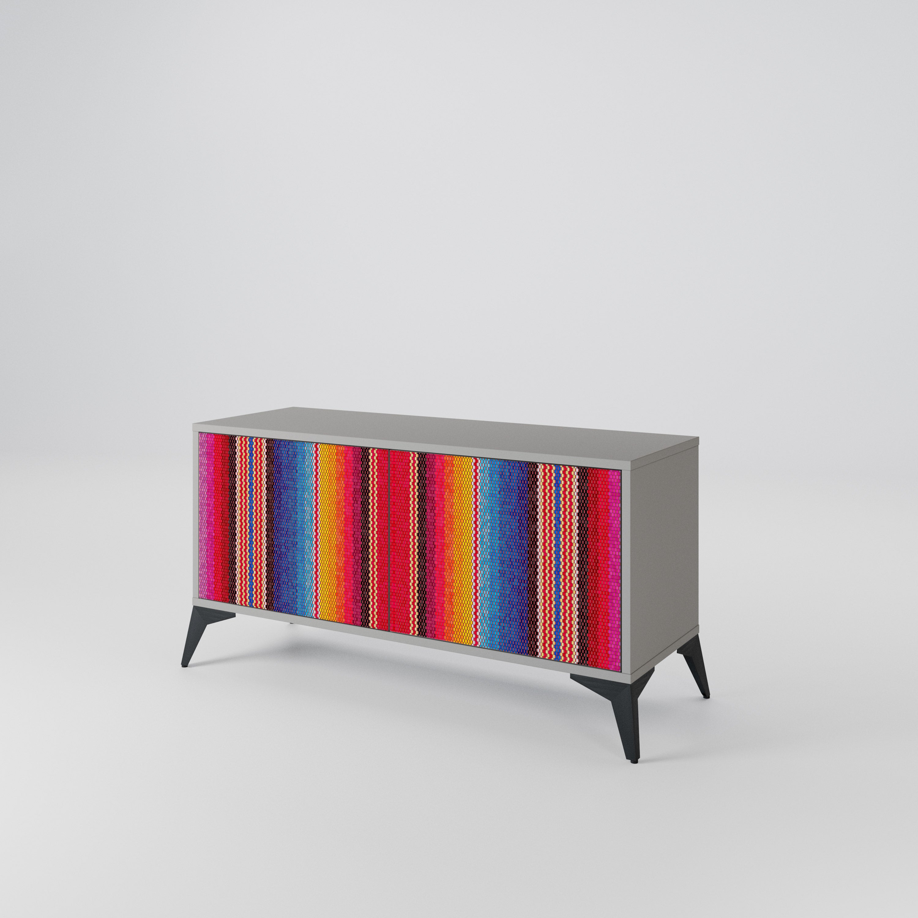 ETHNIC MEXICAN Compact 2-Door TV Cabinet