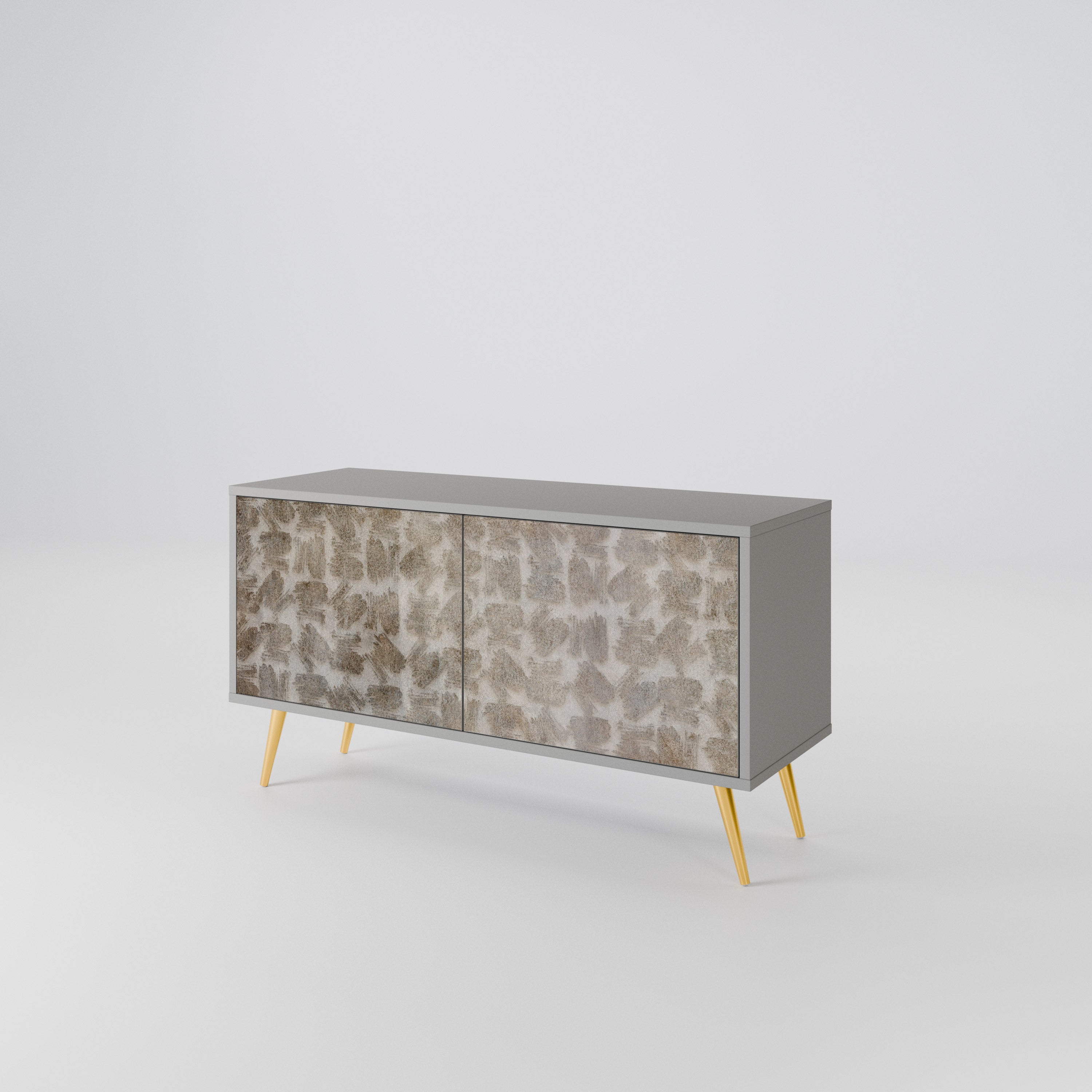 SLIGHTLY BLURRED Compact 2-Door TV Cabinet