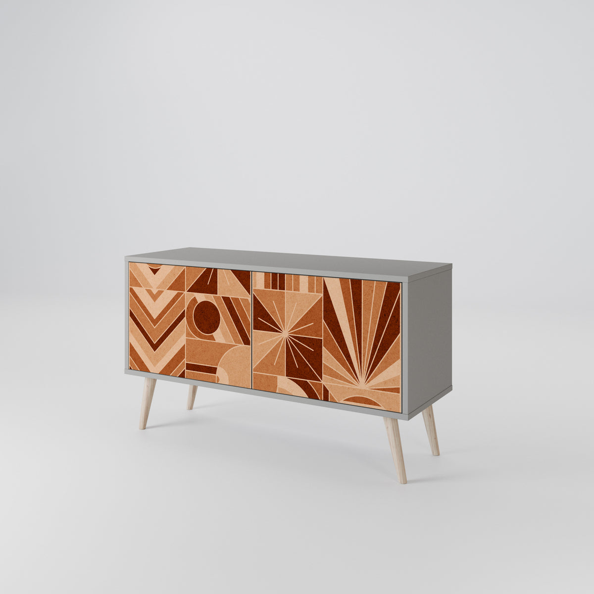 PRISM MOSAIC Mueble de TV Compacto de 2 puertas