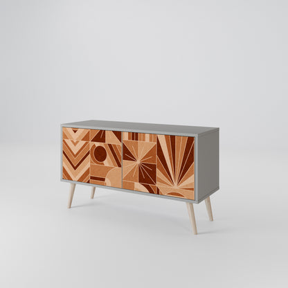 PRISM MOSAIC Mueble de TV Compacto de 2 puertas
