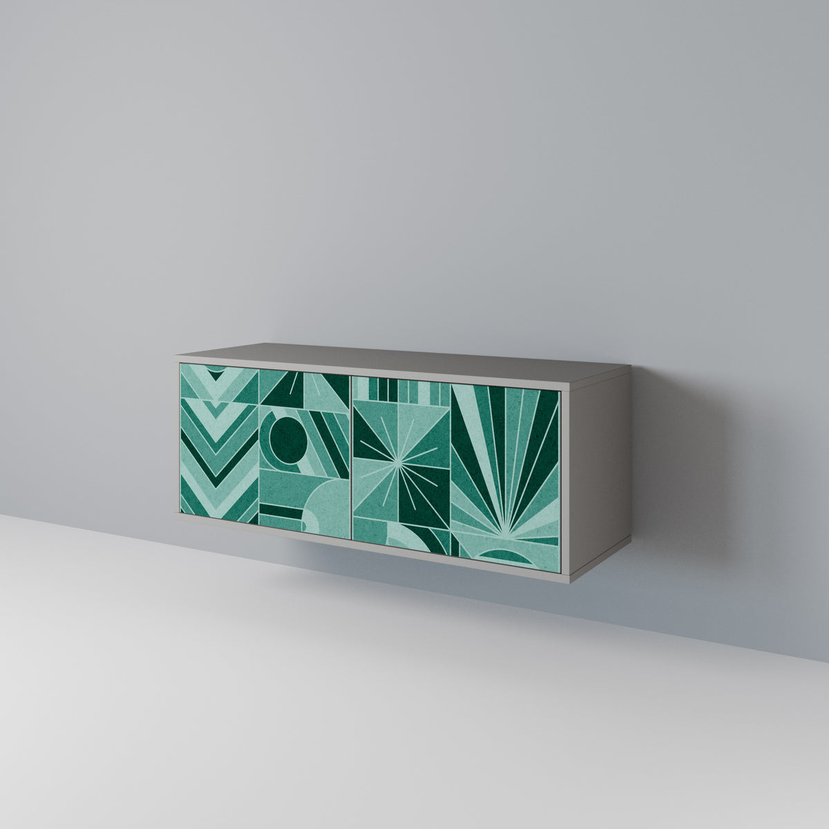 HARMONIC GRID Mueble de TV Compacto de 2 puertas