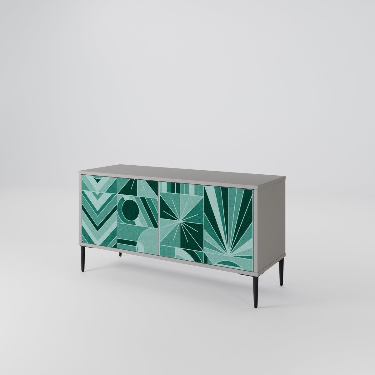 HARMONIC GRID Mueble de TV Compacto de 2 puertas