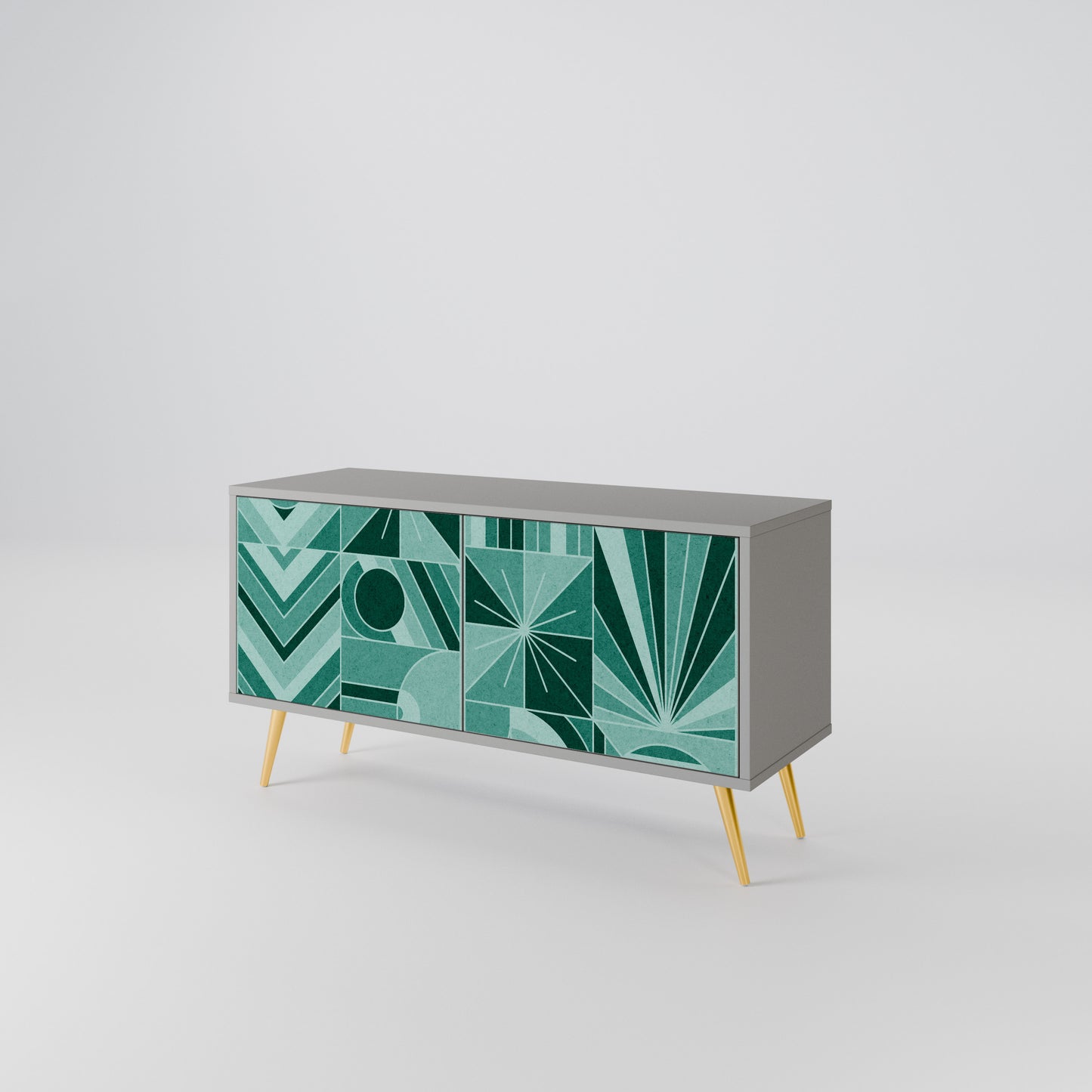 HARMONIC GRID Mueble de TV Compacto de 2 puertas