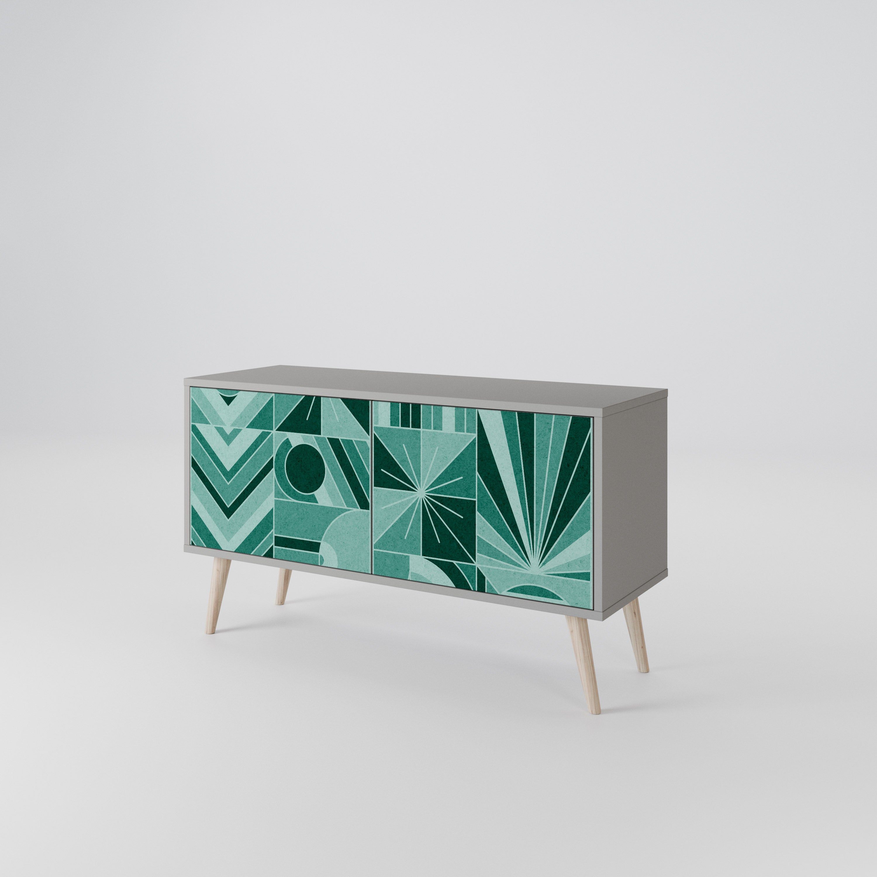 HARMONIC GRID Compact 2-Door TV Cabinet