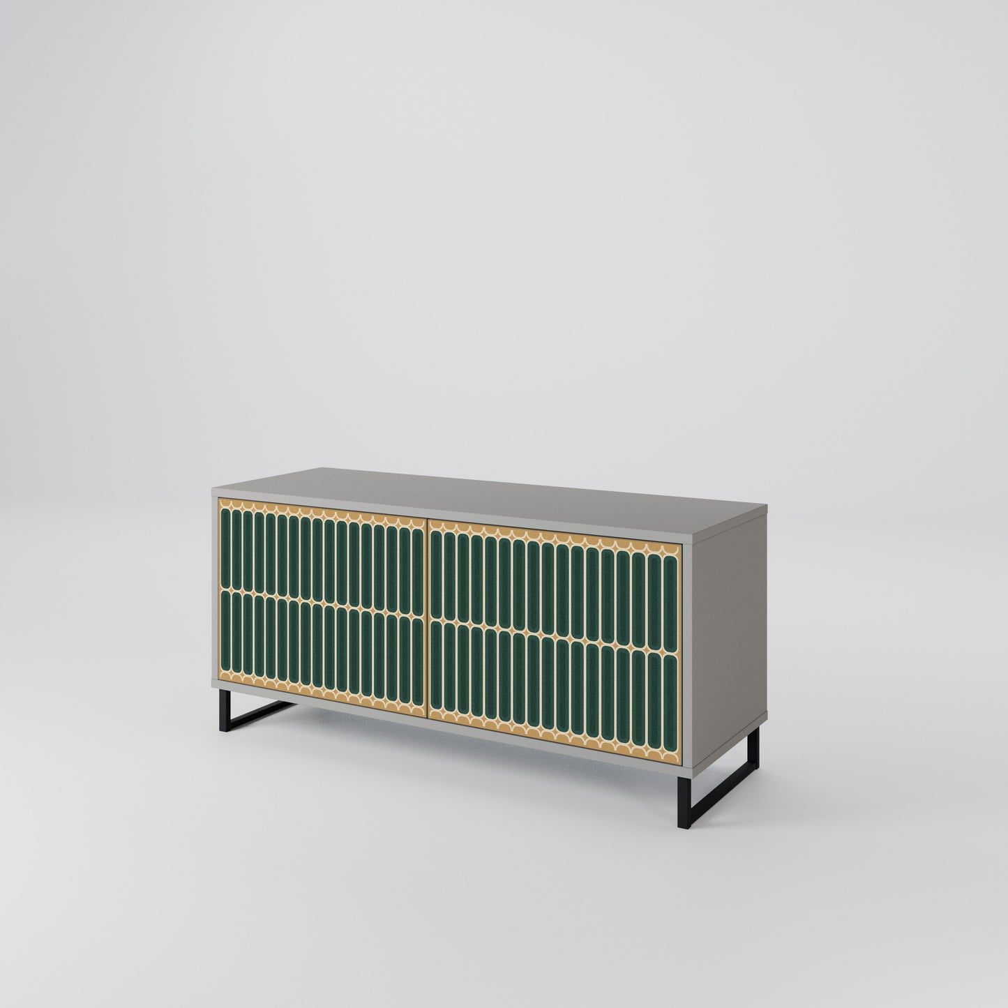 ILUSION GATE Mueble de TV Compacto de 2 puertas