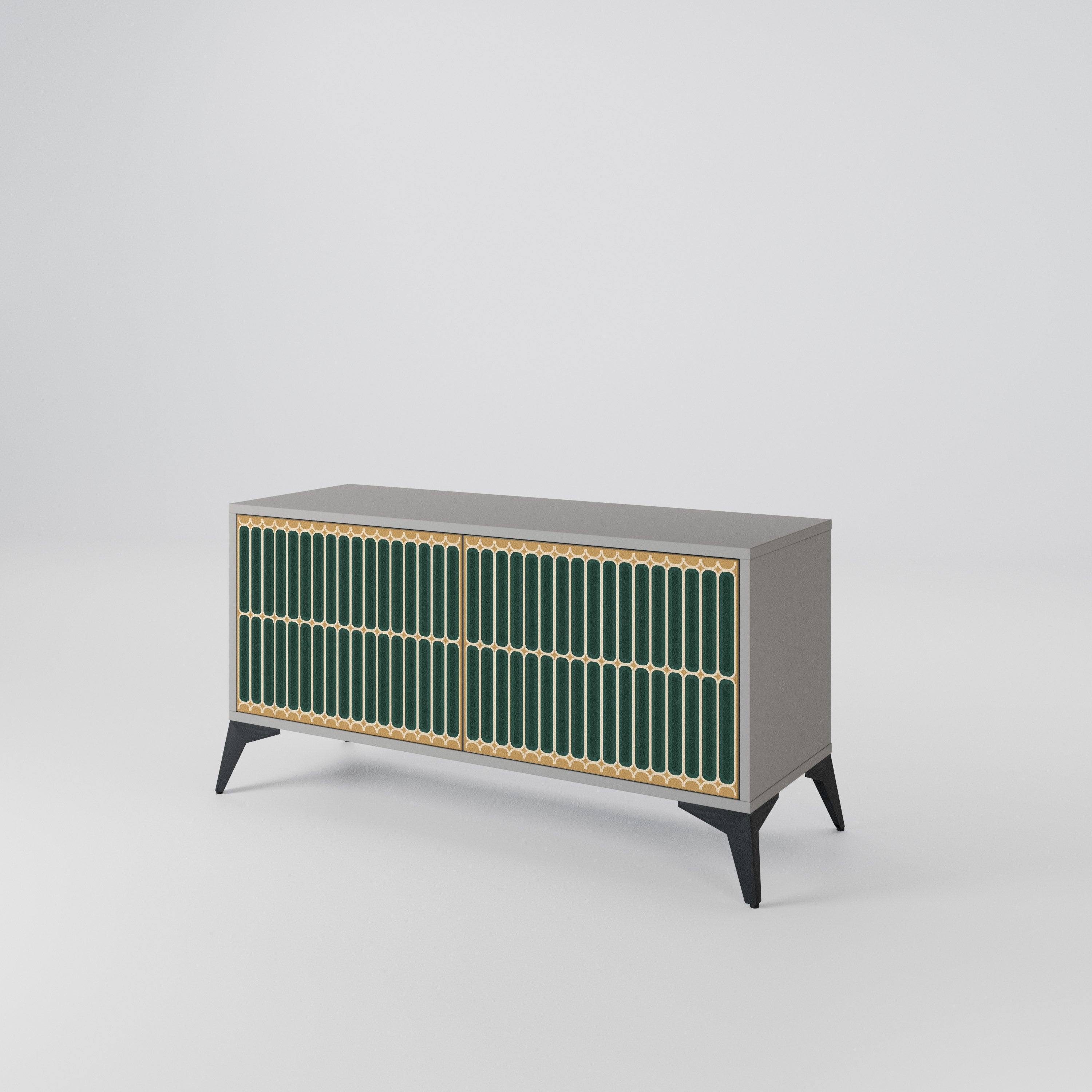 ILUSION GATE Compact 2-Door TV Cabinet