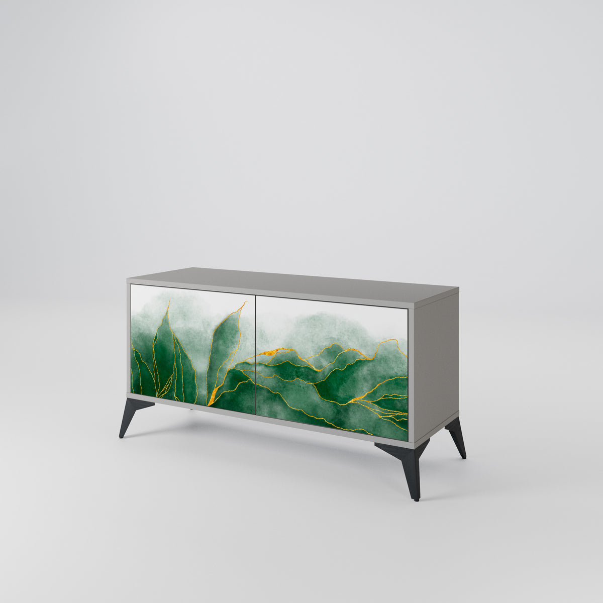 EXPENSIVE NATURE Compact 2-Door TV Cabinet