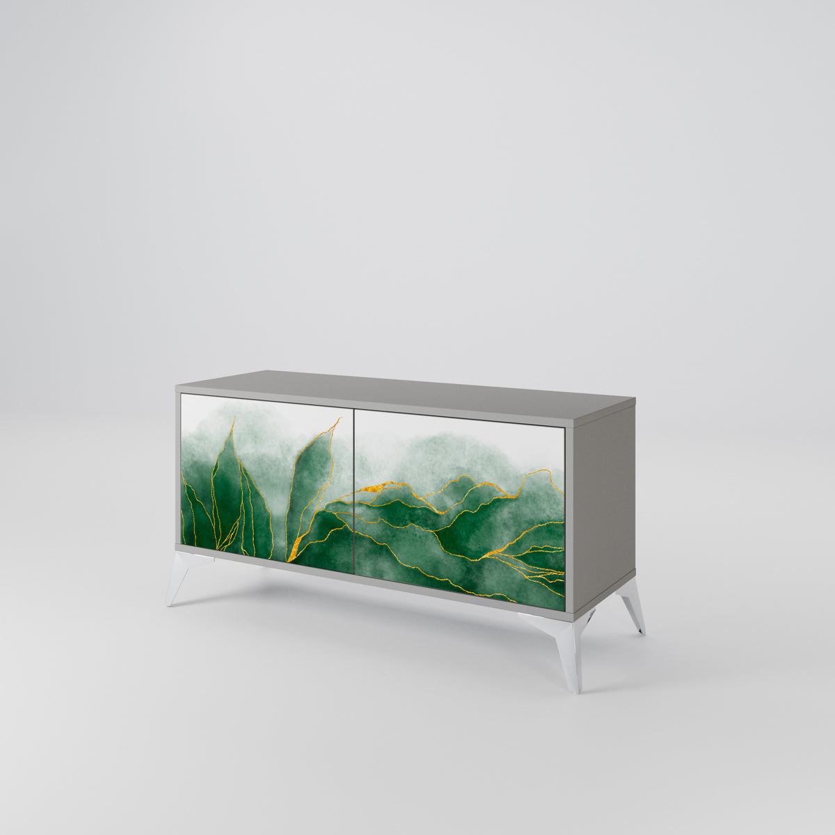 EXPENSIVE NATURE Compact 2-Door TV Cabinet
