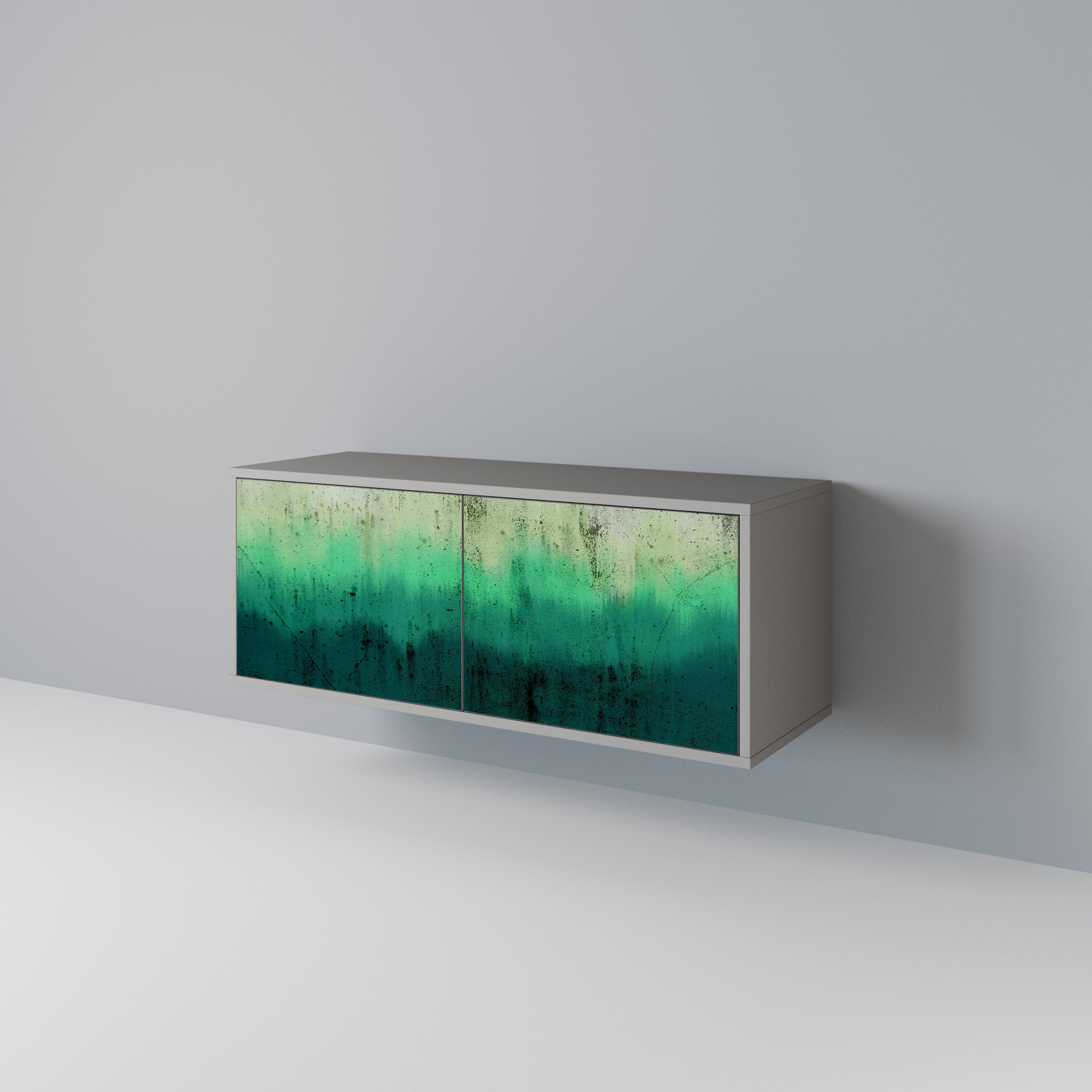 NORTHERN LIGHTS Mueble de TV Compacto de 2 puertas