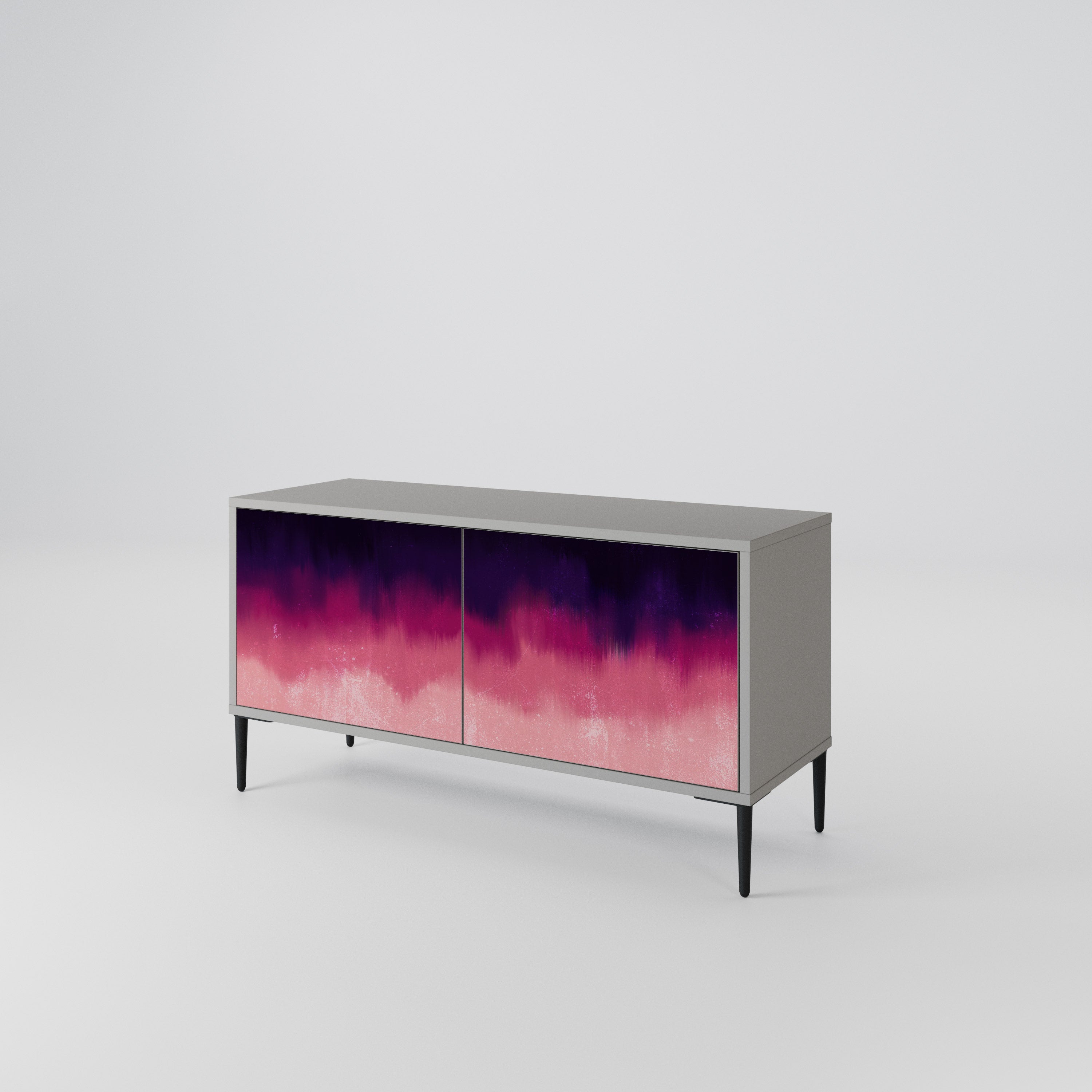 AURORA BOREALIS Mueble de TV Compacto de 2 puertas