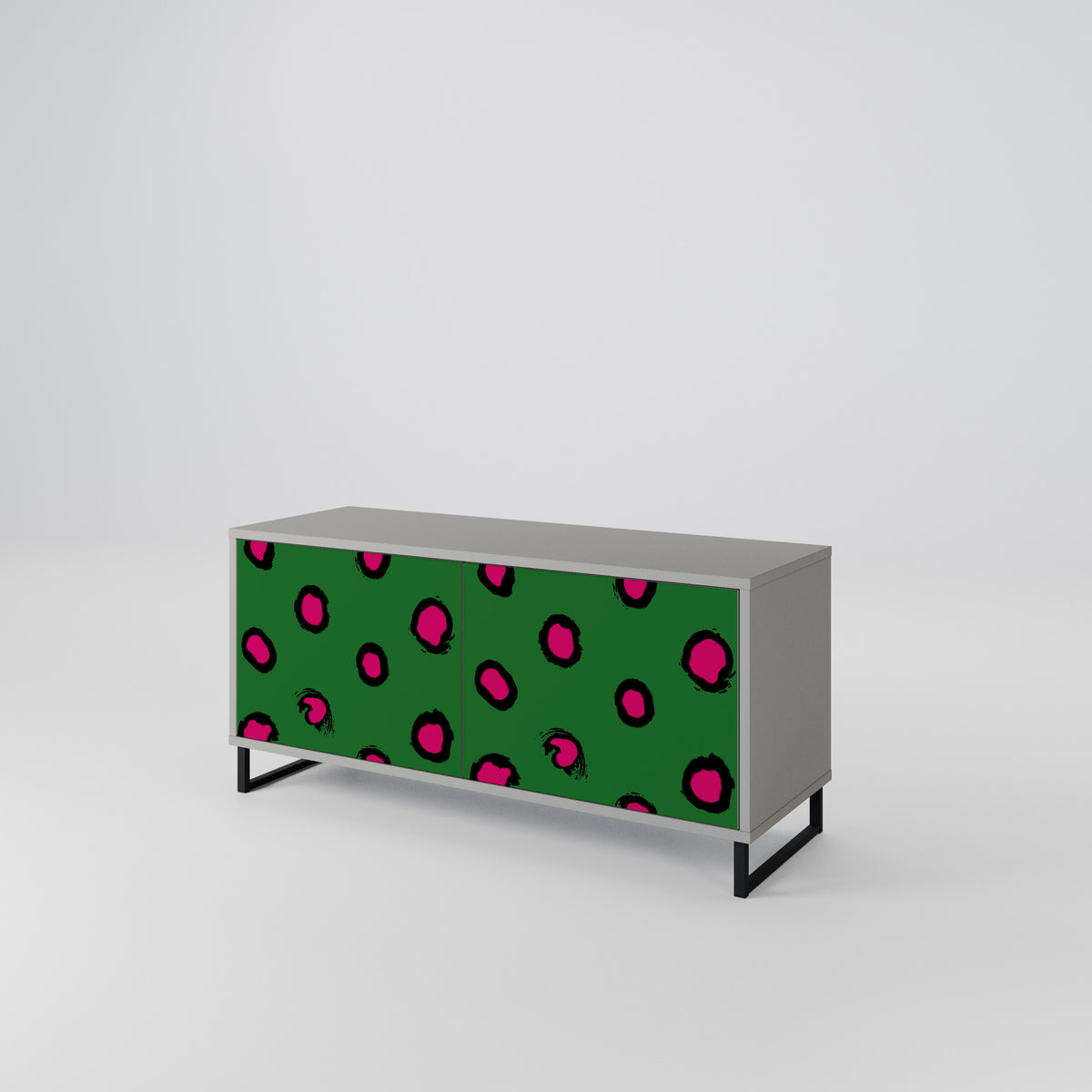FUNKY SPOTS Mueble de TV Compacto de 2 puertas