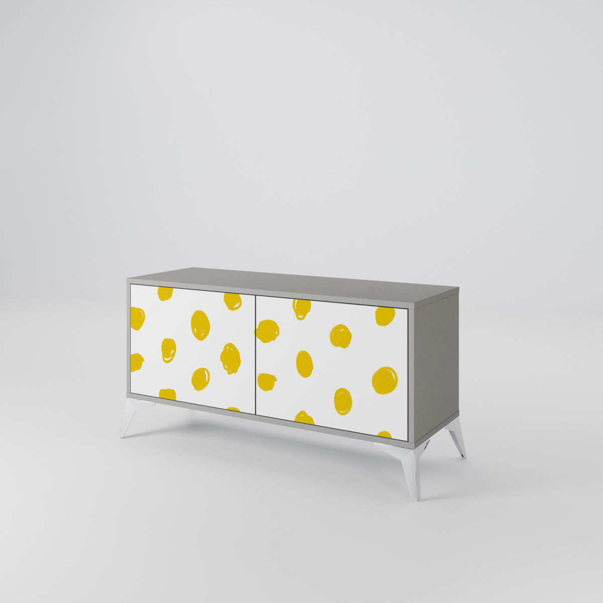 RADIANT REVERIE Mueble de TV Compacto de 2 puertas