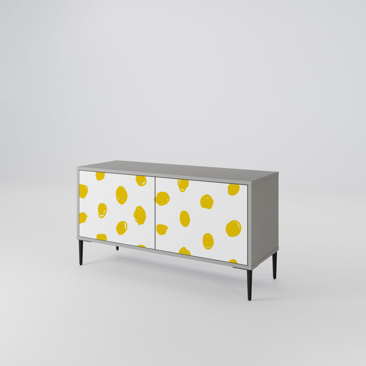 RADIANT REVERIE Mueble de TV Compacto de 2 puertas