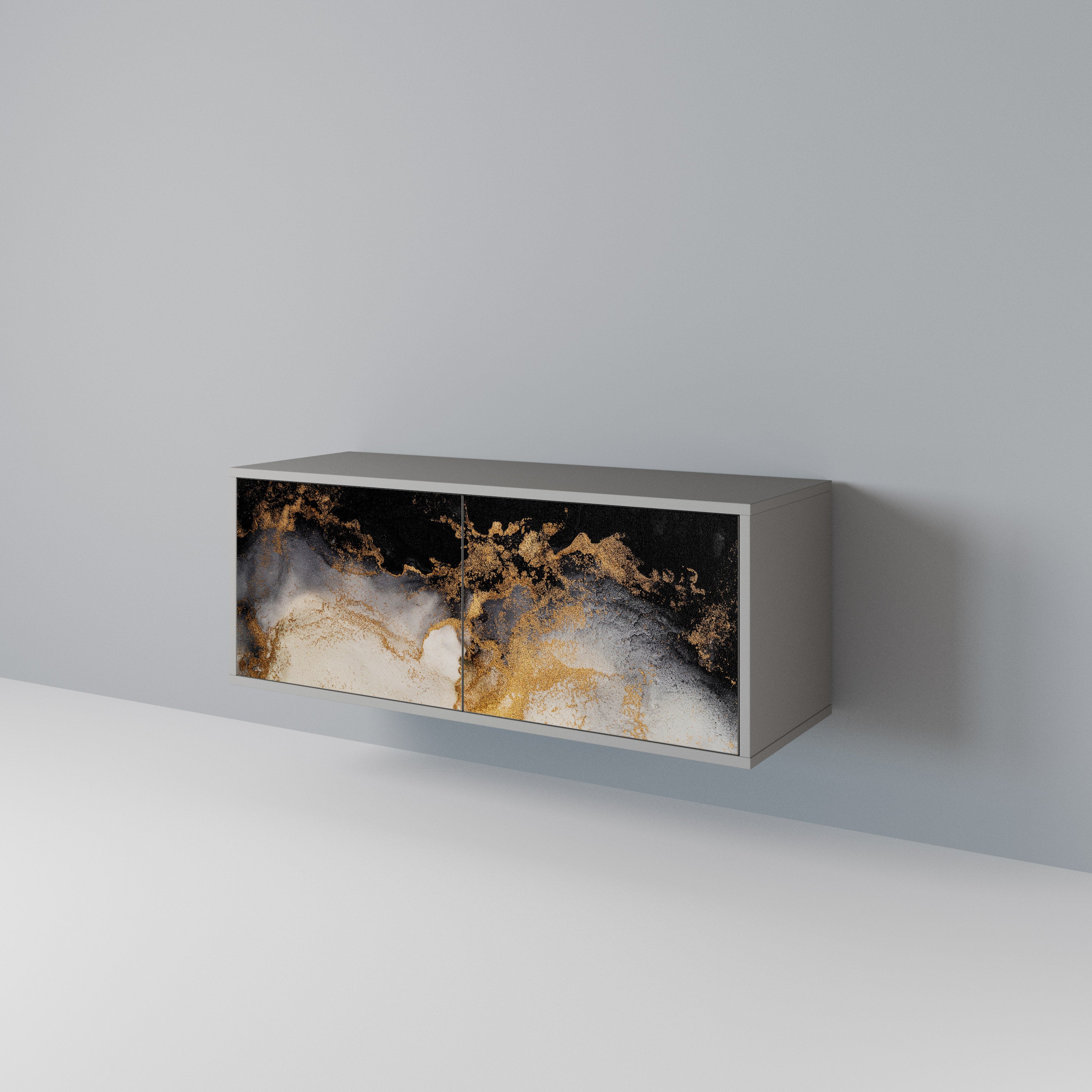 MARBLE OF TOMMORROW Mueble de TV Compacto de 2 puertas