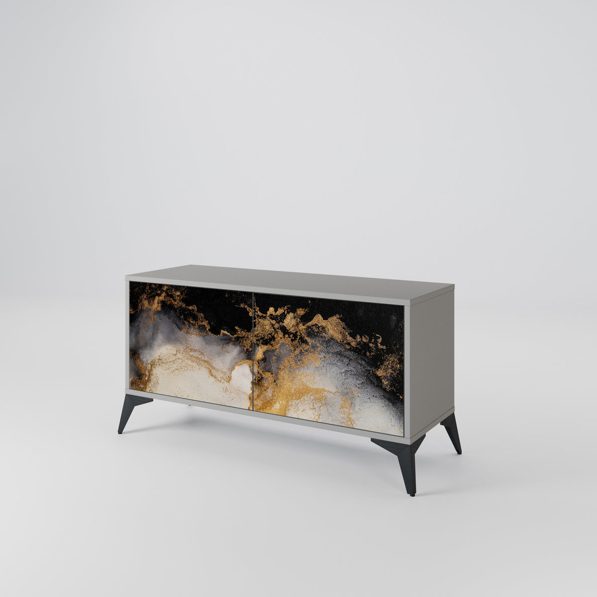 MARBLE OF TOMMORROW Mueble de TV Compacto de 2 puertas