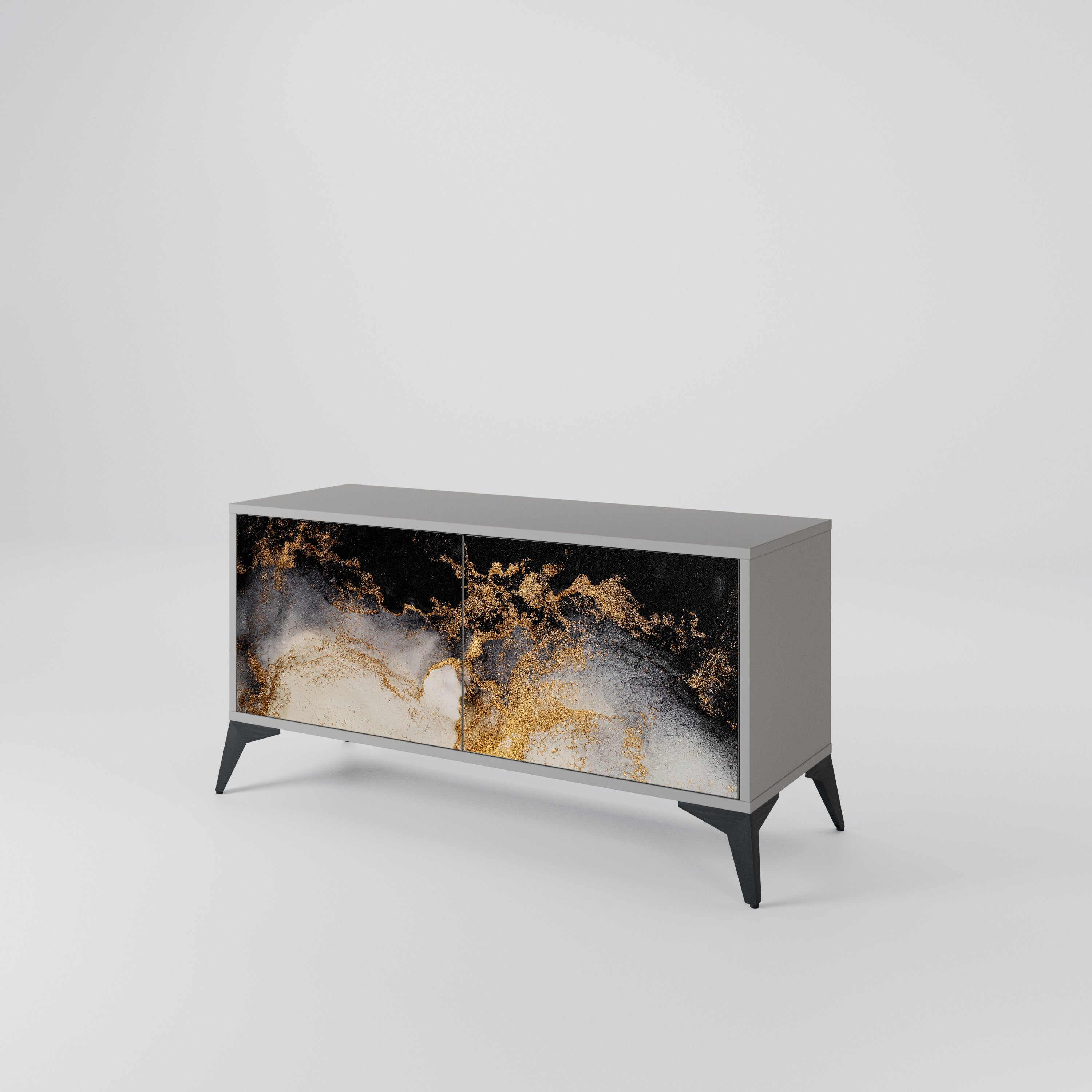 MARBLE OF TOMMORROW Mueble de TV Compacto de 2 puertas