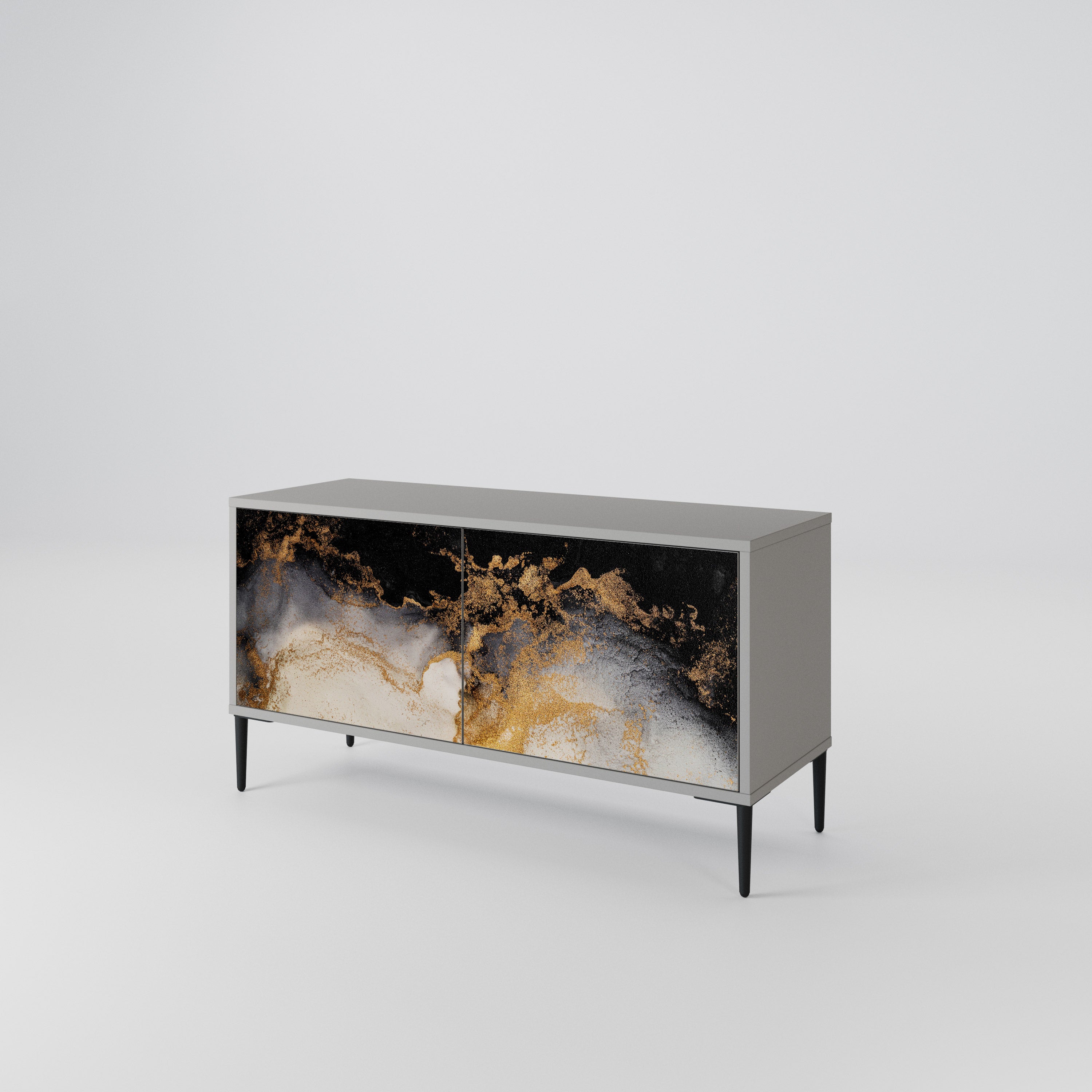 MARBLE OF TOMMORROW Mueble de TV Compacto de 2 puertas