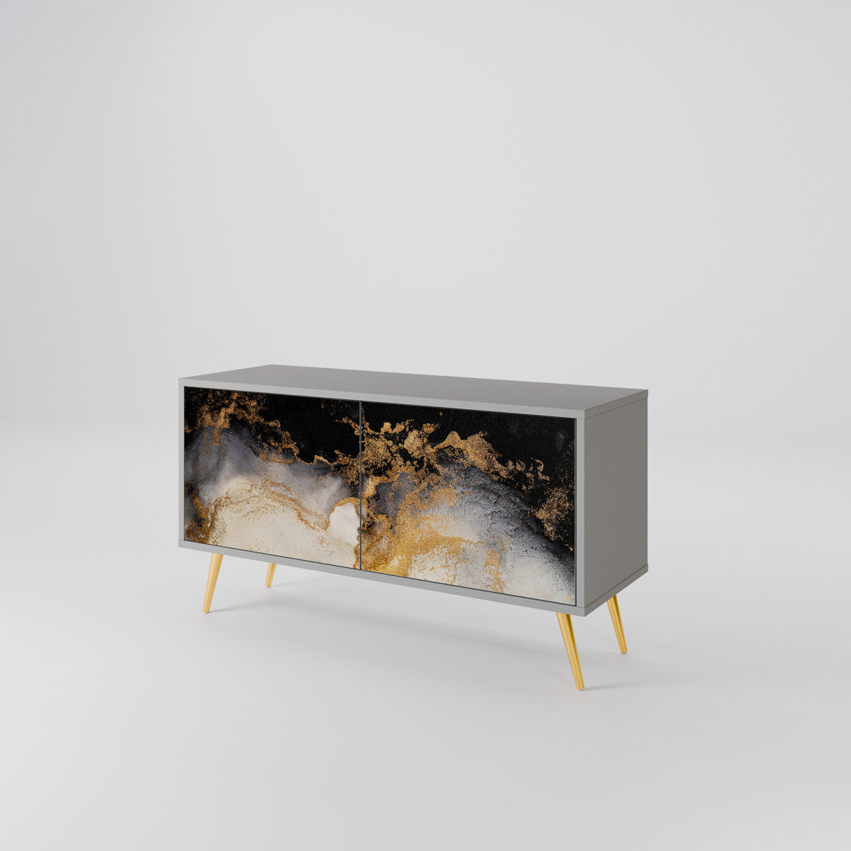 MARBLE OF TOMMORROW Mueble de TV Compacto de 2 puertas