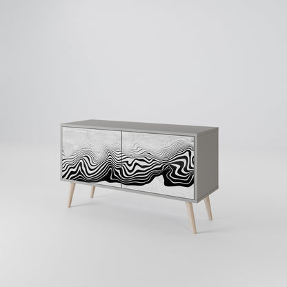 MONOCHROME MIRAGE Mueble de TV Compacto de 2 puertas