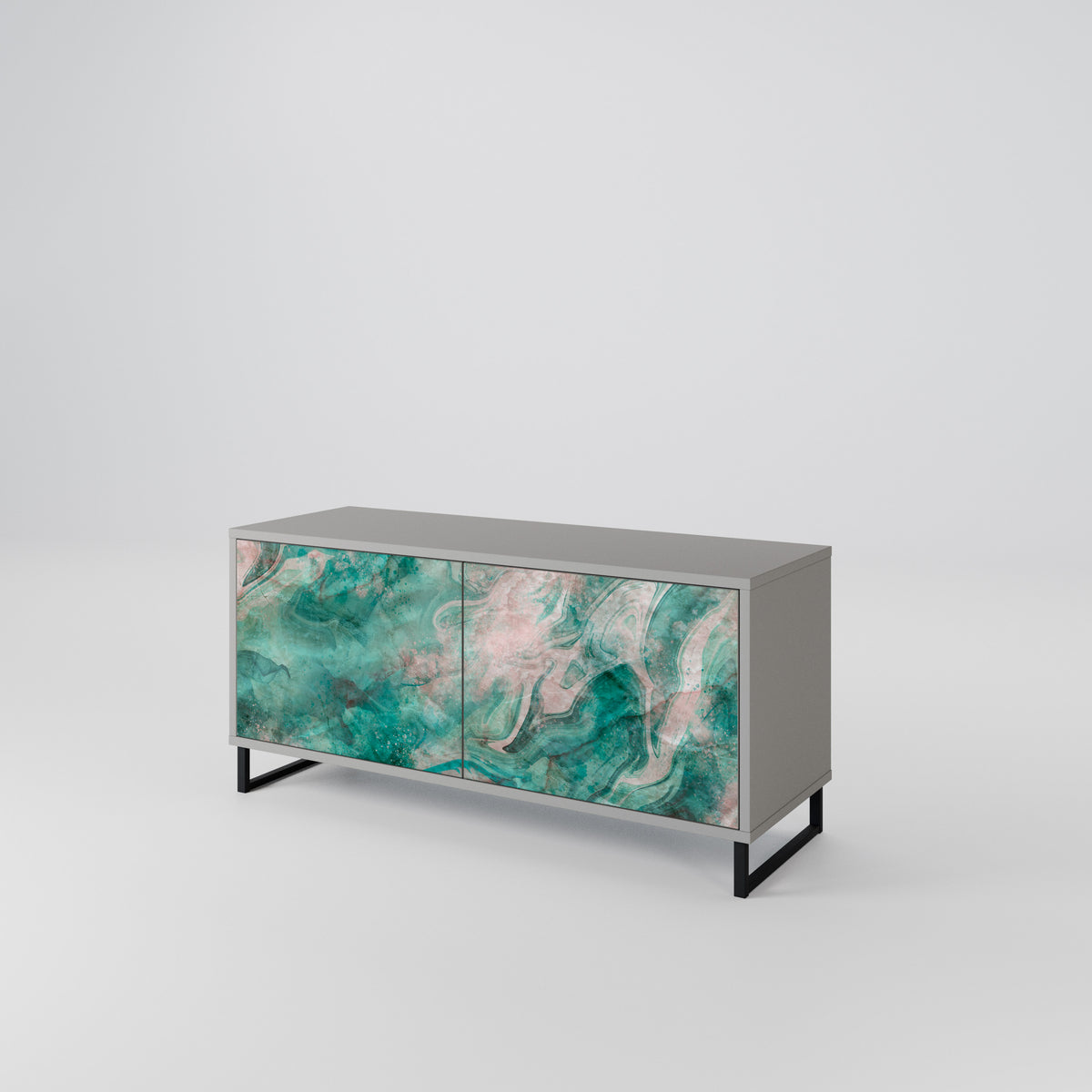 ABSTRACT ALCHEMY Mueble de TV Compacto de 2 puertas