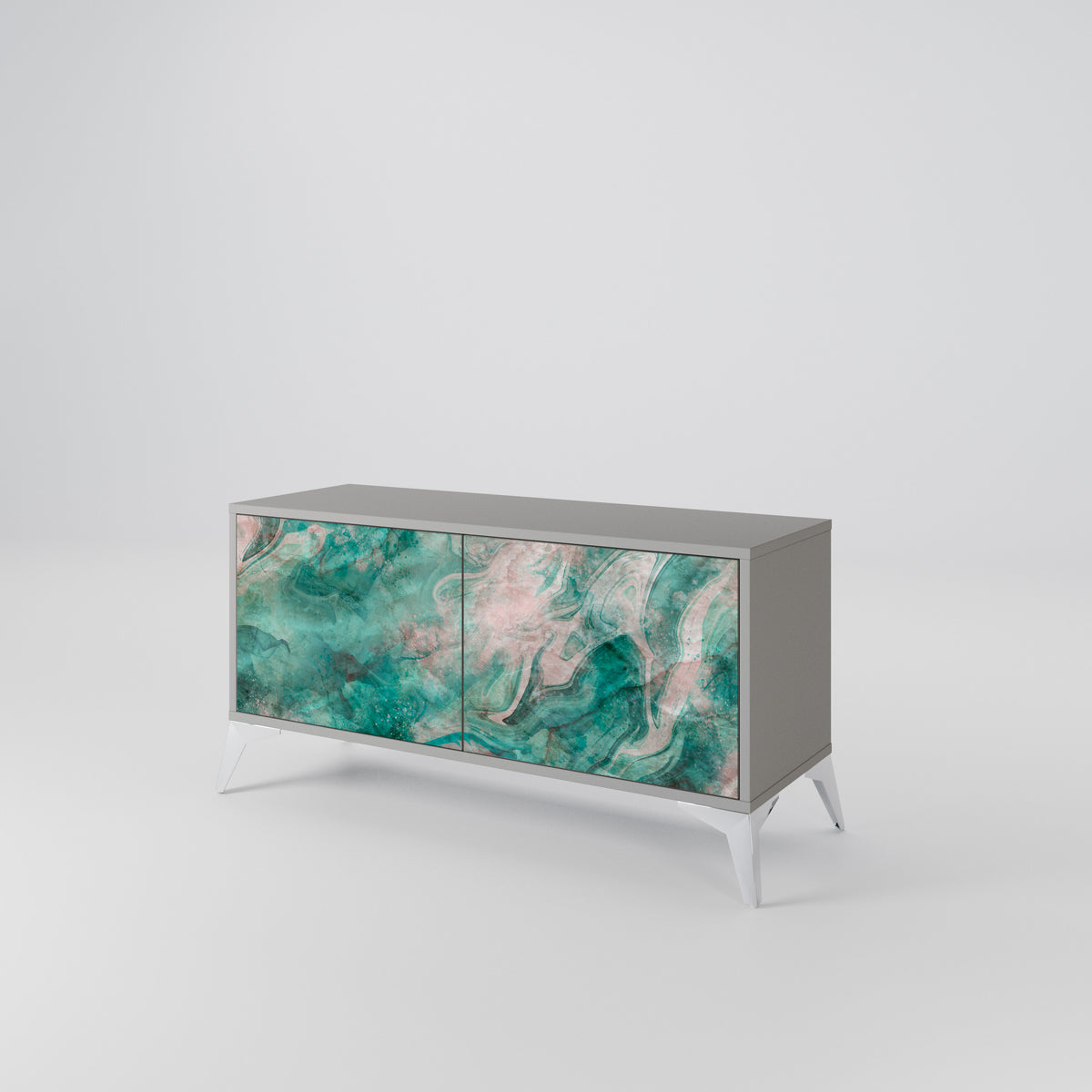 ABSTRACT ALCHEMY Mueble de TV Compacto de 2 puertas