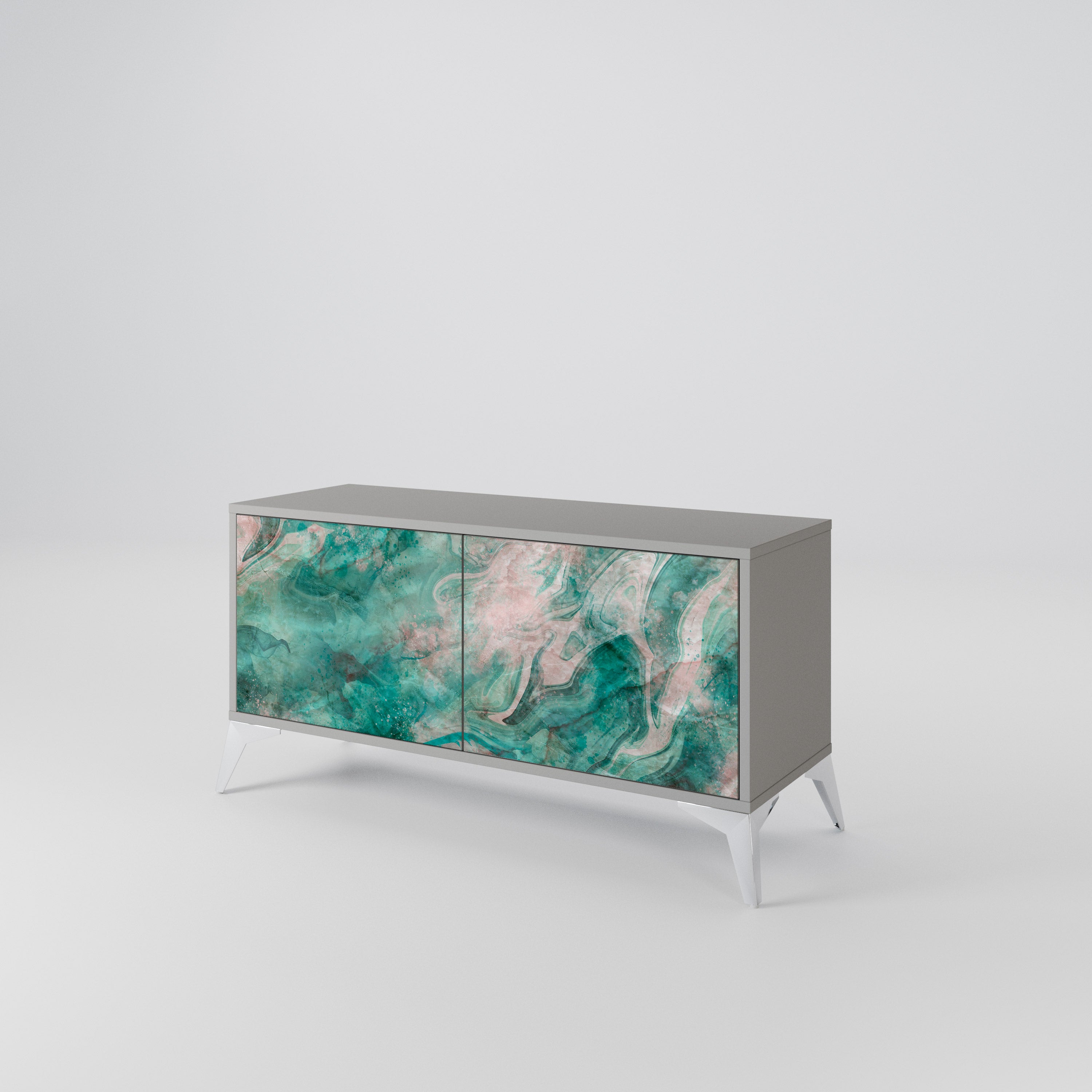 ABSTRACT ALCHEMY Mueble de TV Compacto de 2 puertas