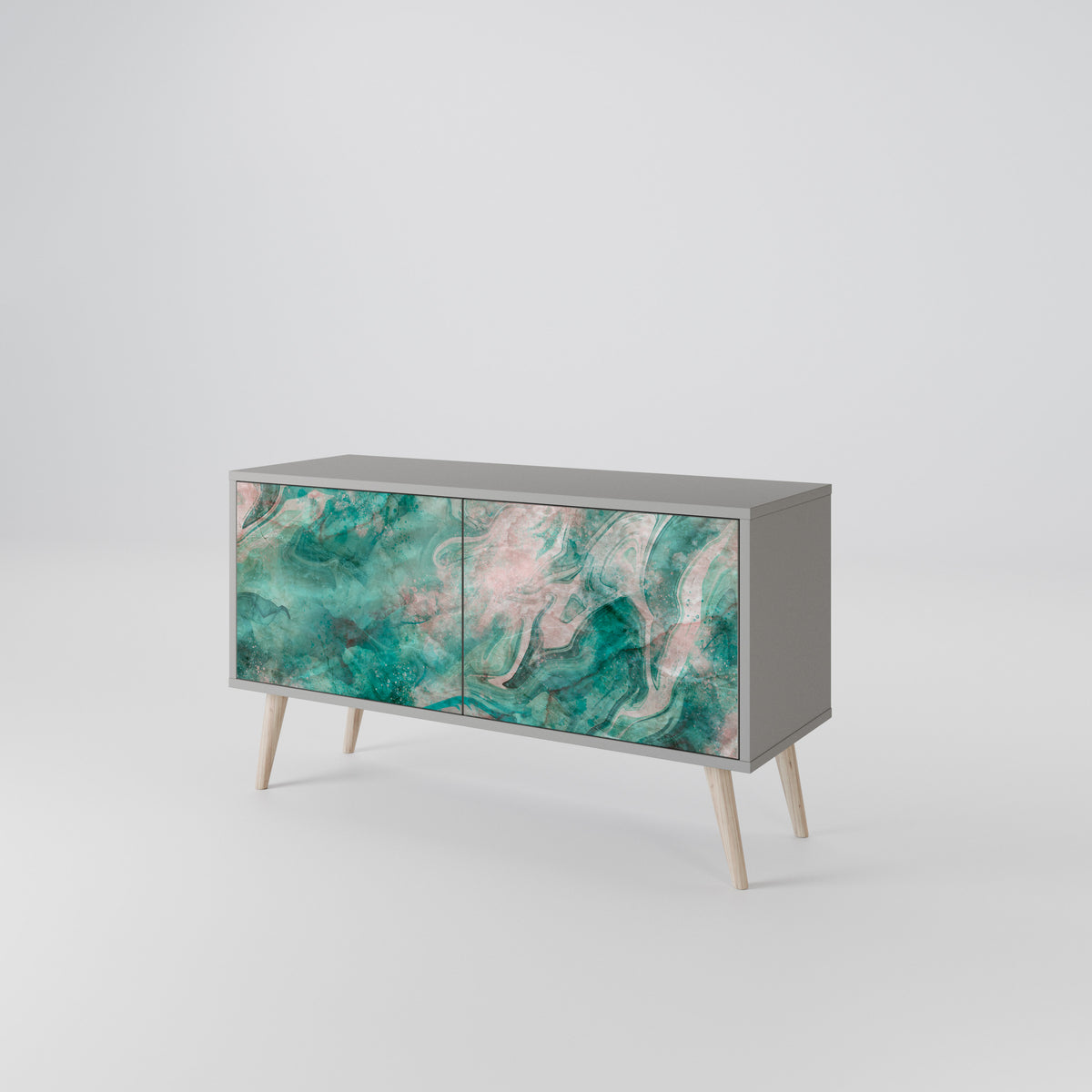 ABSTRACT ALCHEMY Mueble de TV Compacto de 2 puertas