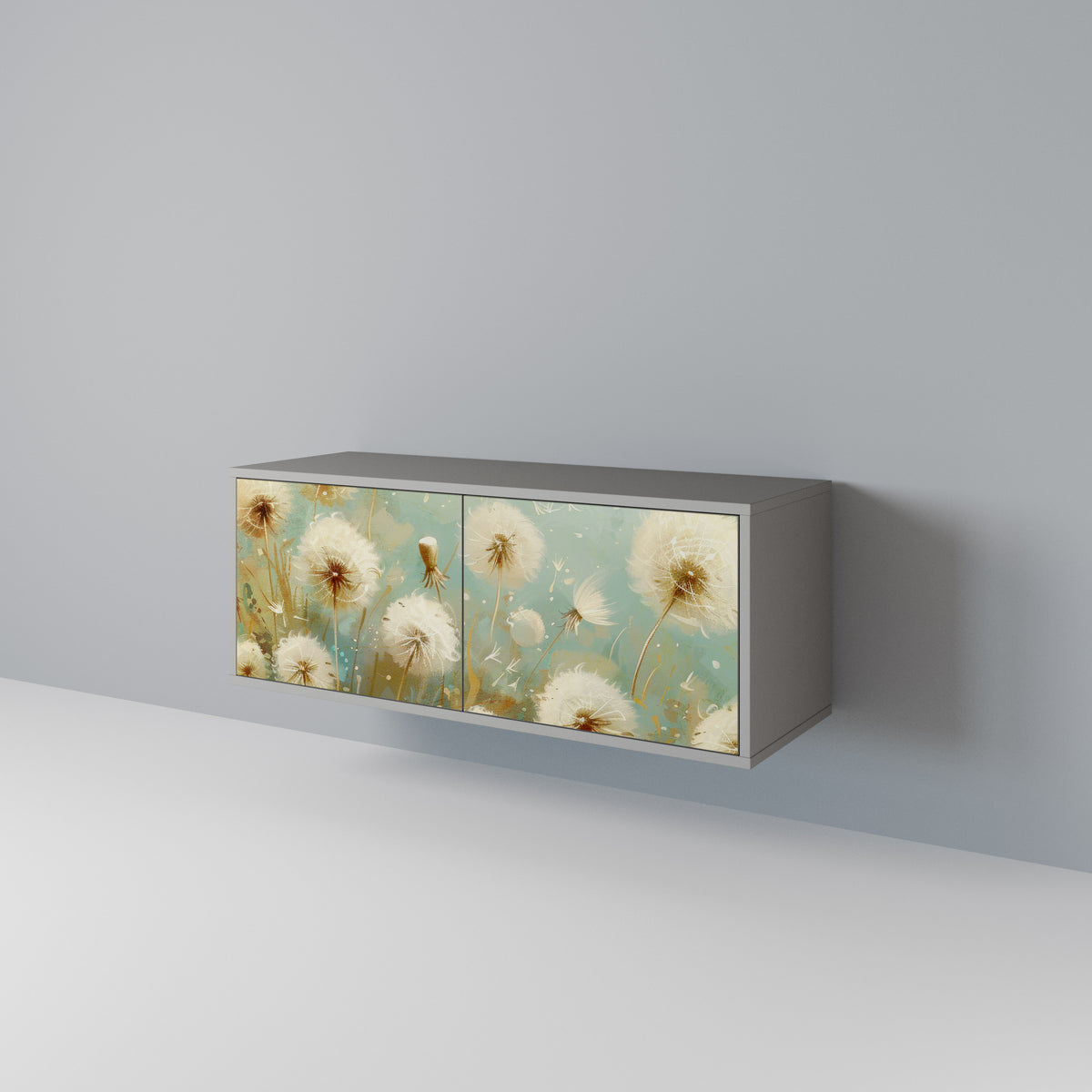 DREAMY MEADOW Mueble de TV Compacto de 2 puertas