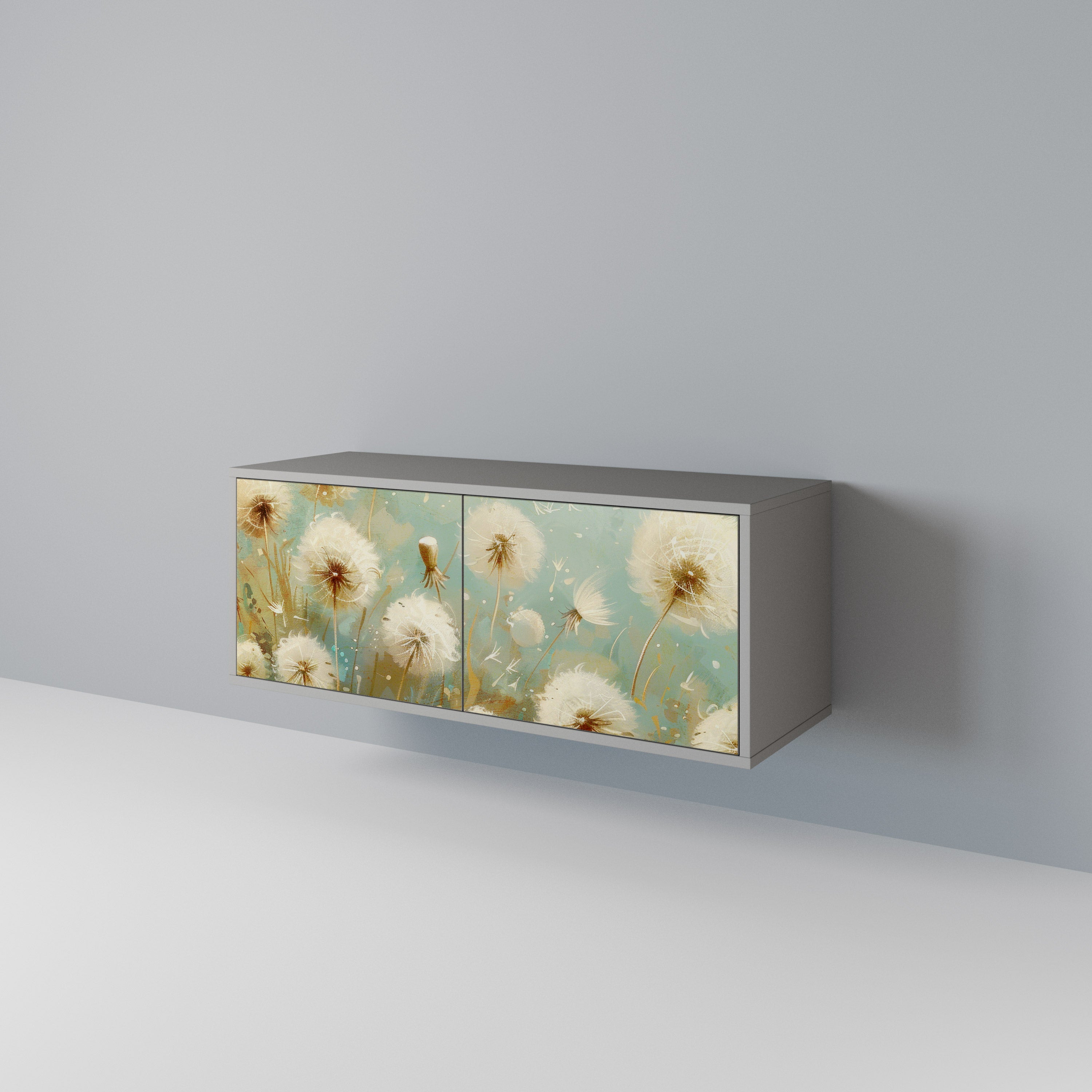 DREAMY MEADOW Mueble de TV Compacto de 2 puertas