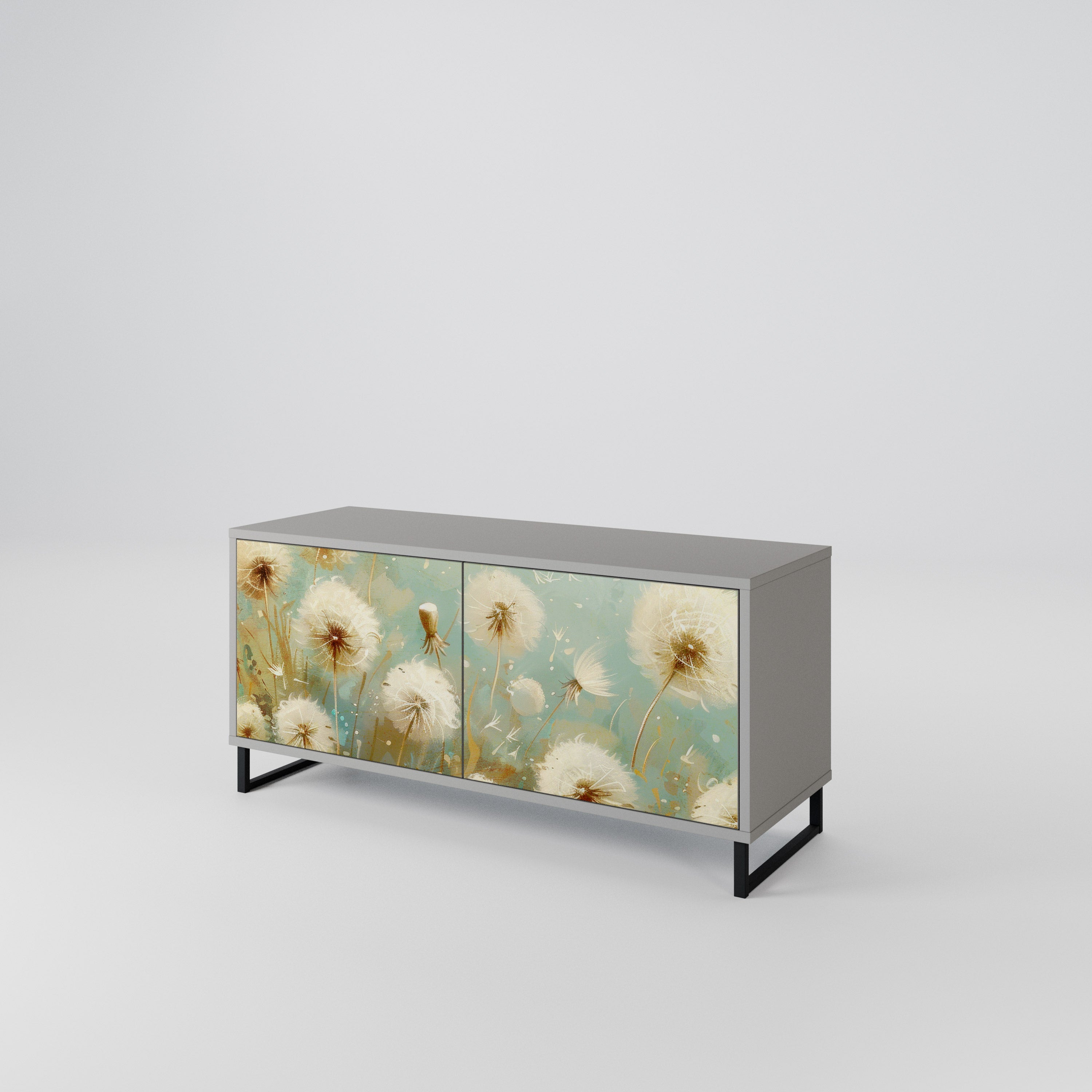 DREAMY MEADOW Mueble de TV Compacto de 2 puertas