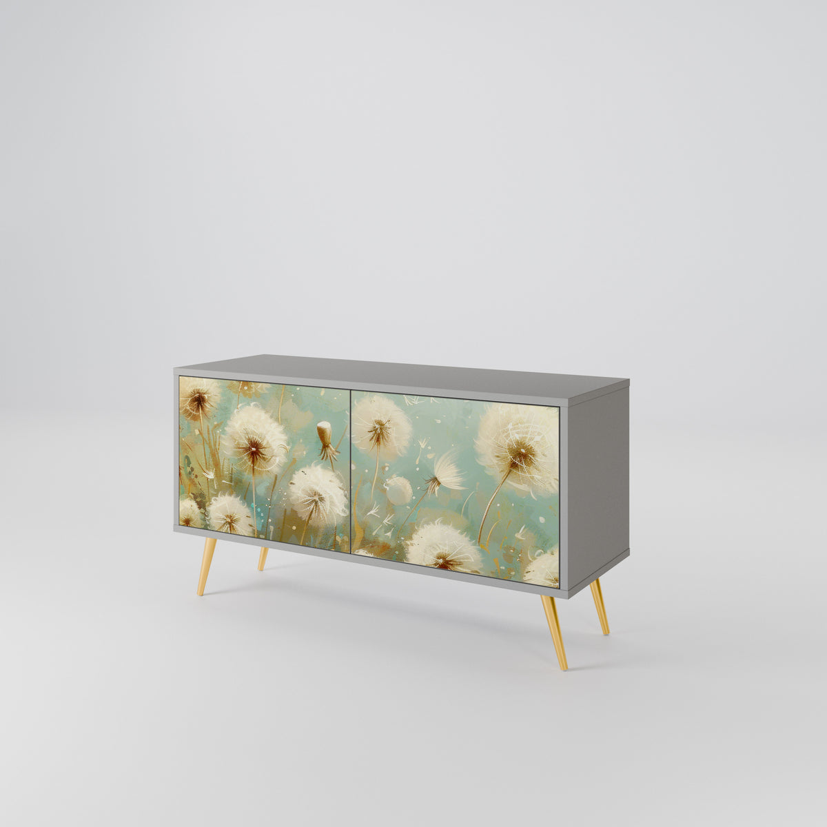 DREAMY MEADOW Mueble de TV Compacto de 2 puertas