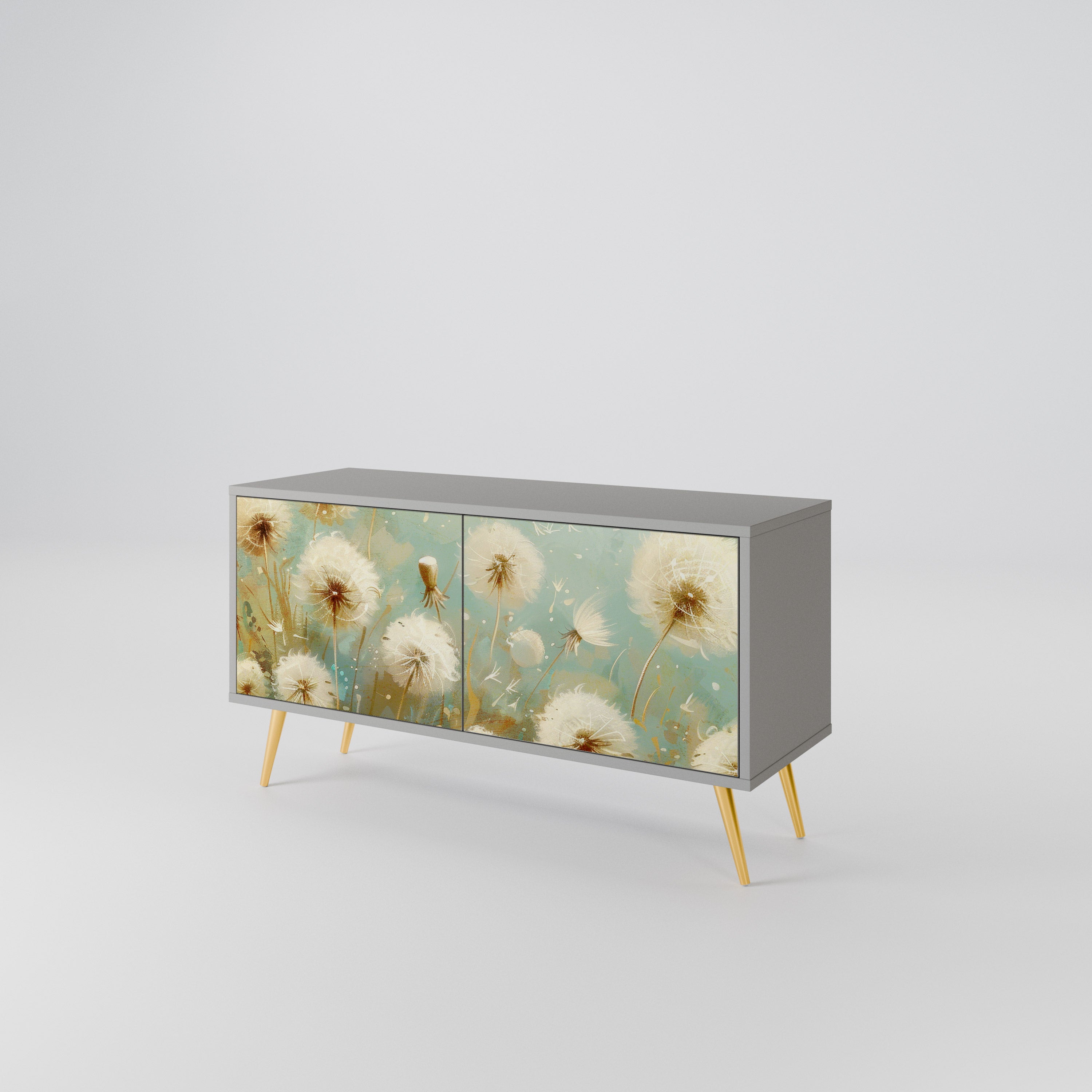 DREAMY MEADOW Mueble de TV Compacto de 2 puertas