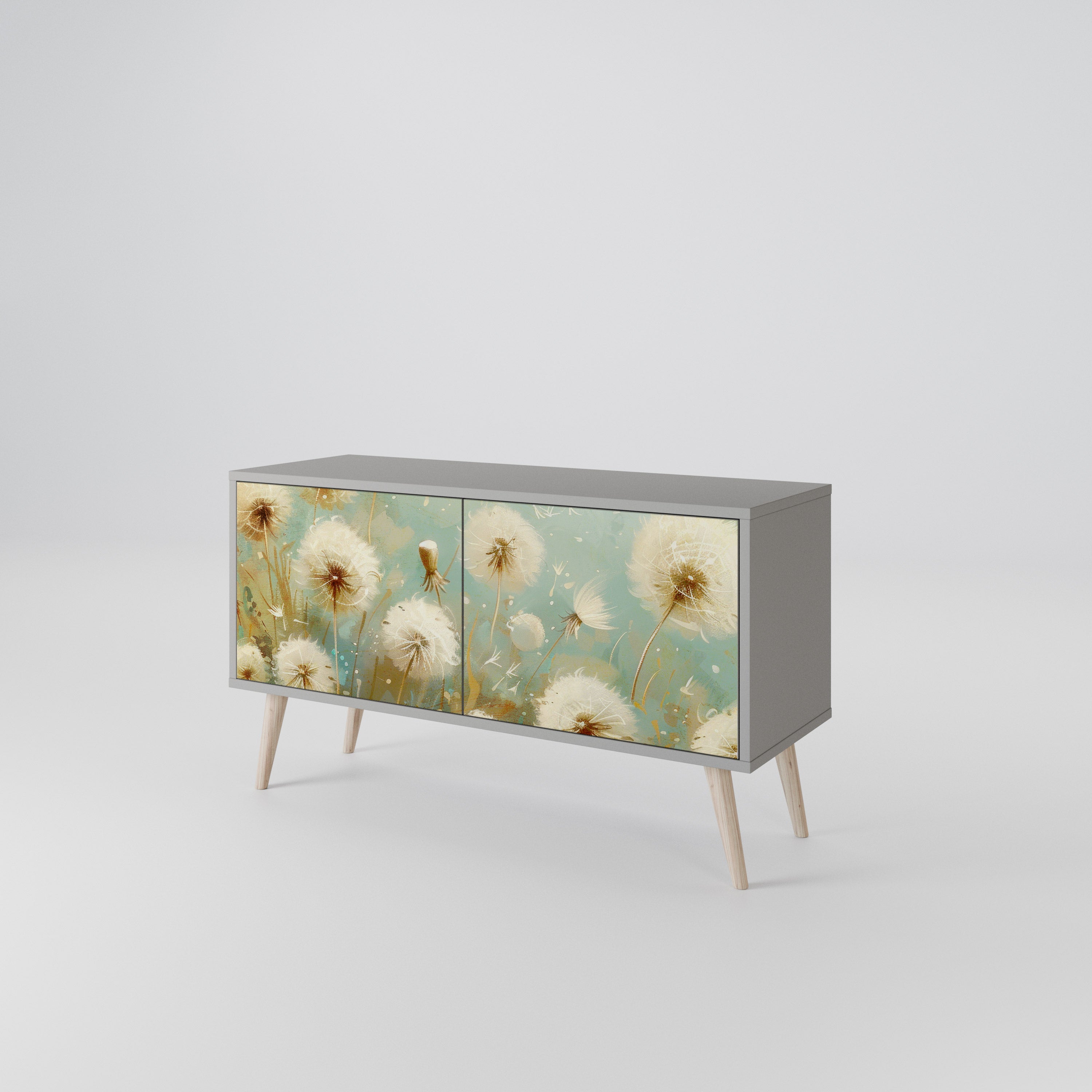 DREAMY MEADOW Mueble de TV Compacto de 2 puertas