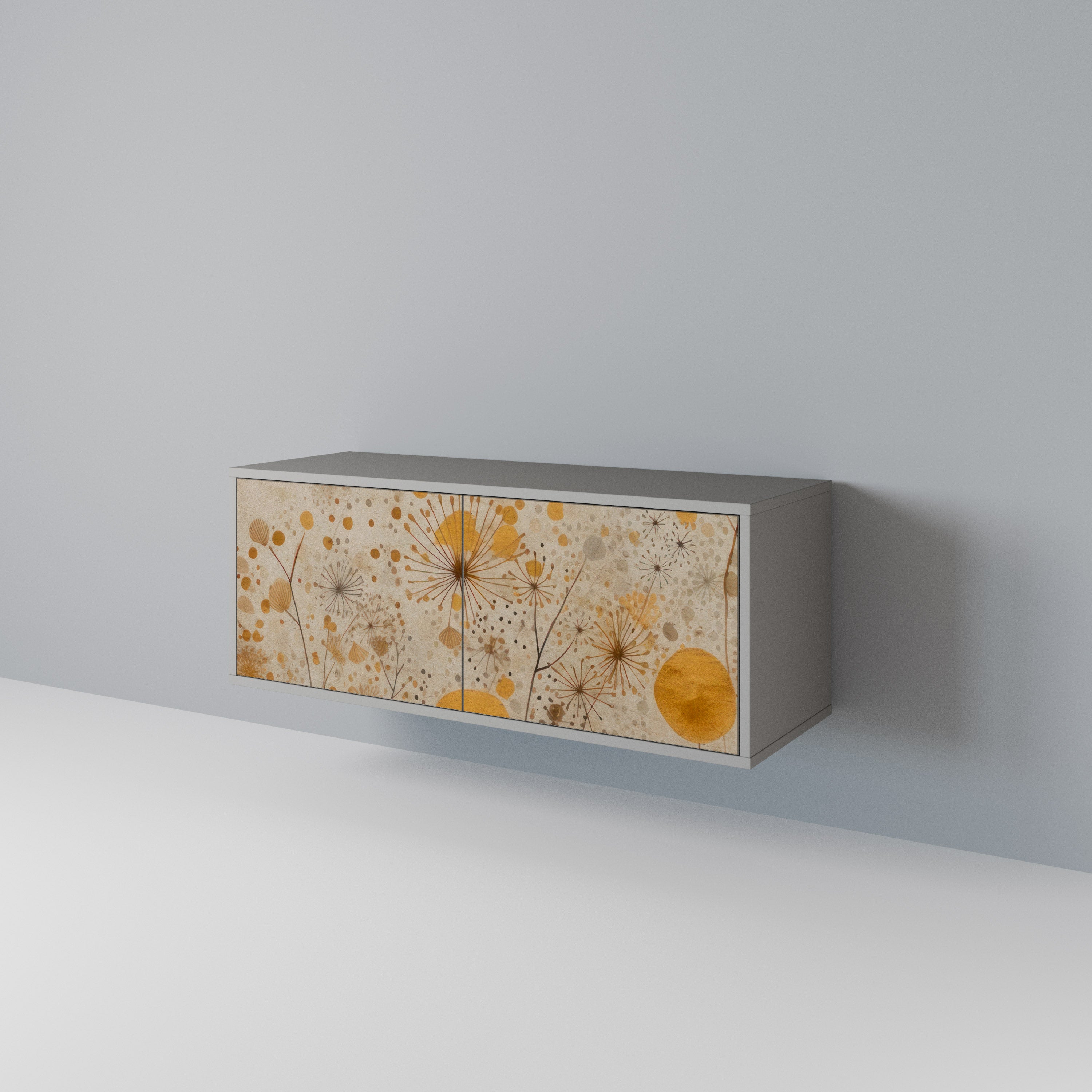 MORNING GLADE Mueble de TV Compacto de 2 puertas