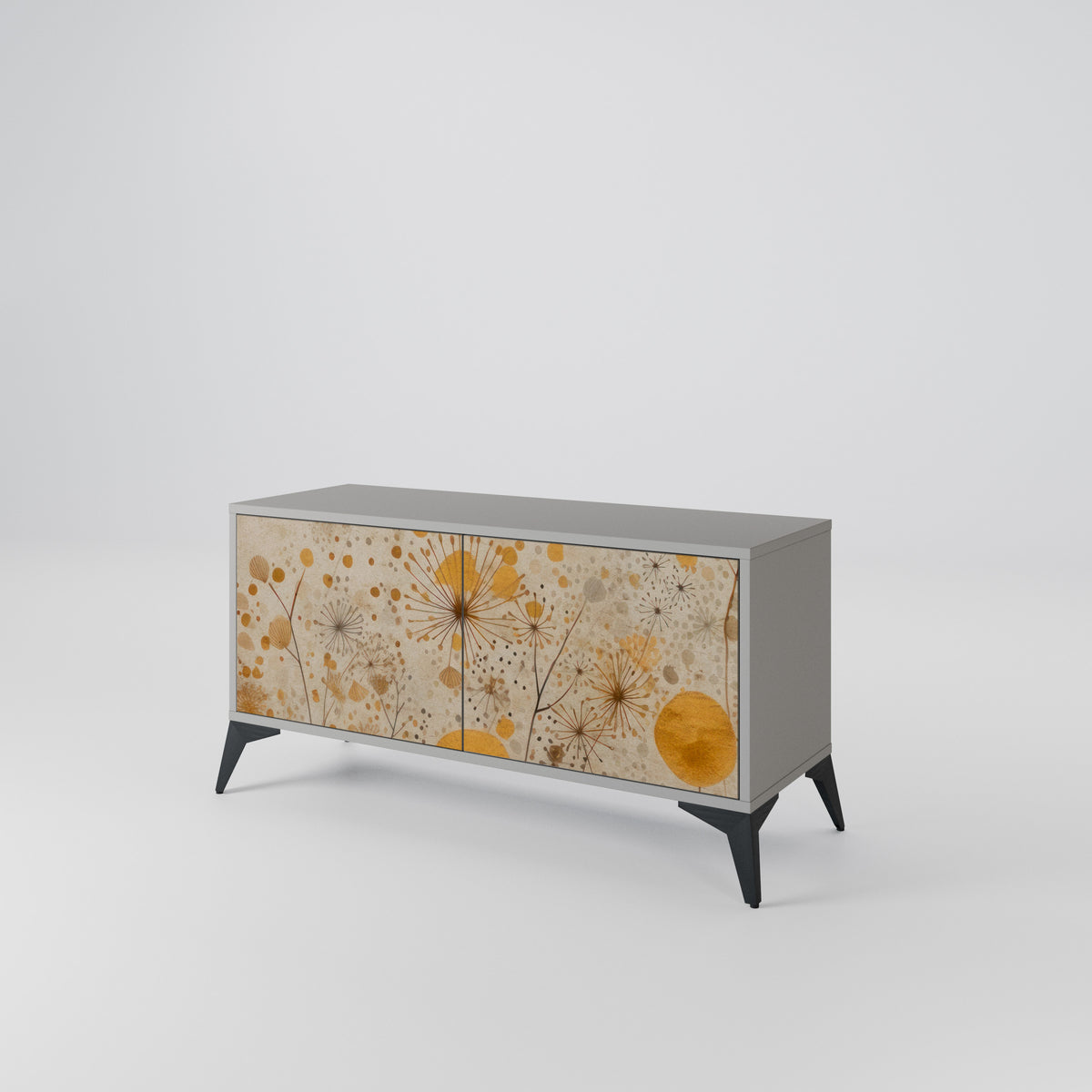 MORNING GLADE Mueble de TV Compacto de 2 puertas