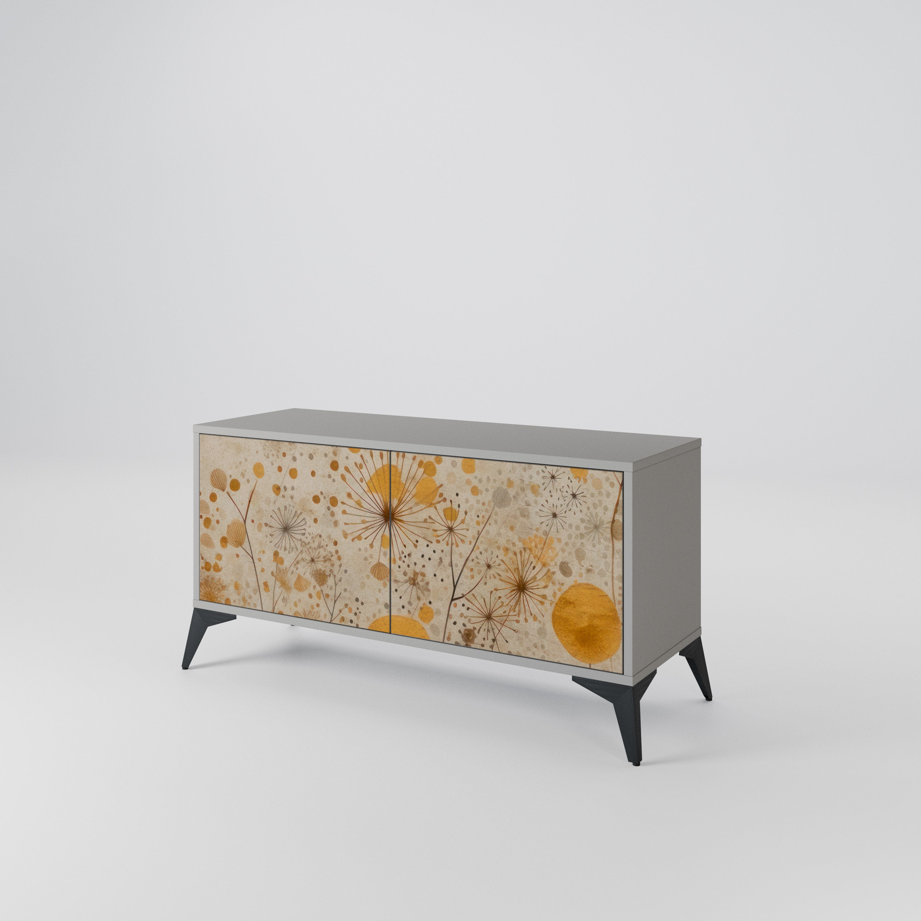 MORNING GLADE Mueble de TV Compacto de 2 puertas