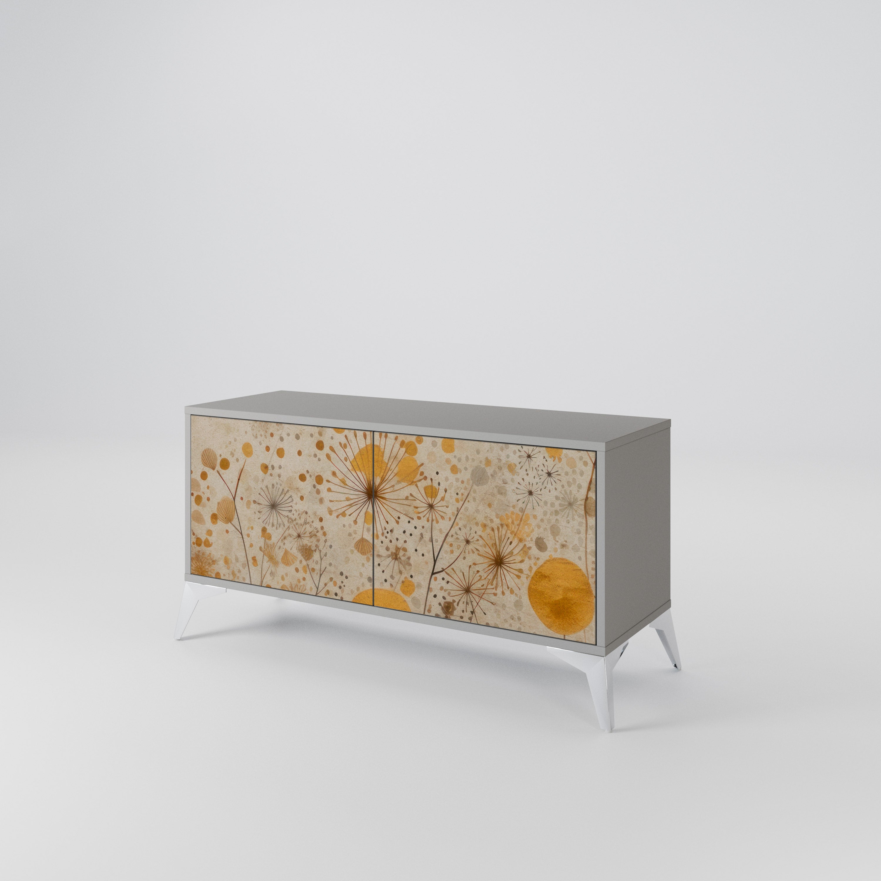 MORNING GLADE Mueble de TV Compacto de 2 puertas