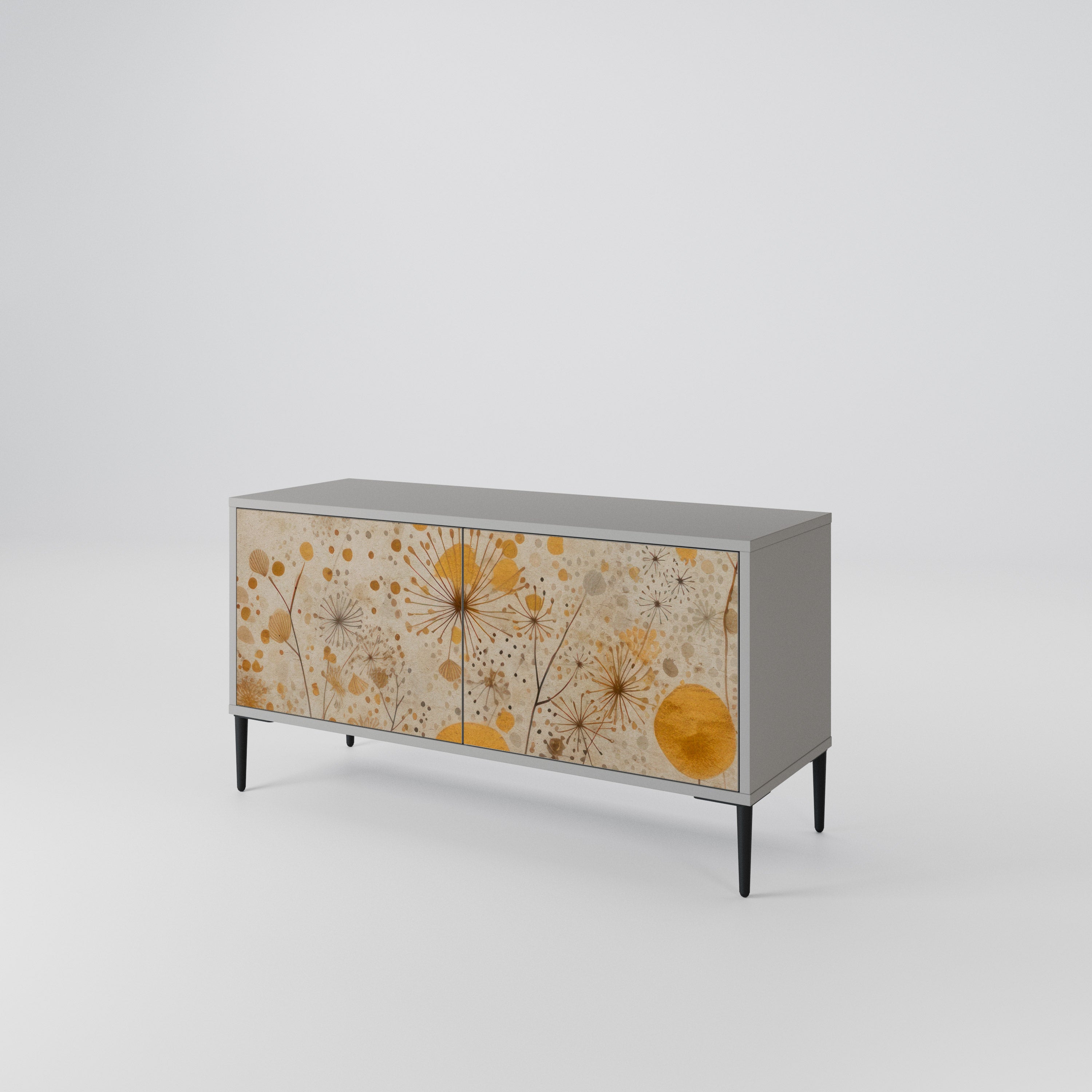 MORNING GLADE Mueble de TV Compacto de 2 puertas