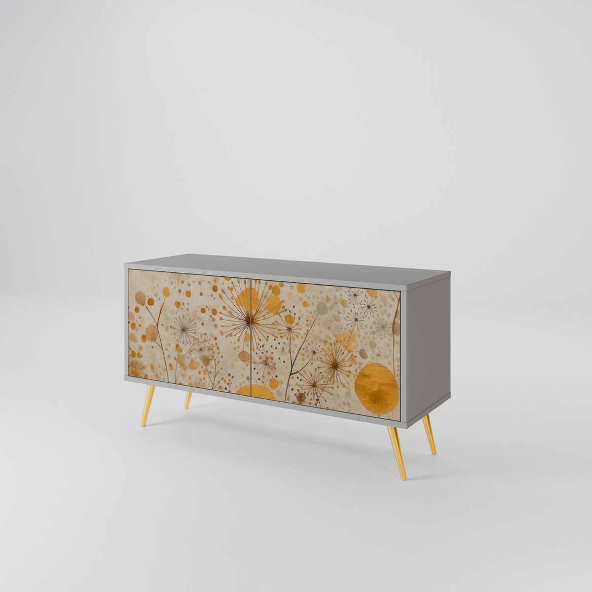 MORNING GLADE Mueble de TV Compacto de 2 puertas